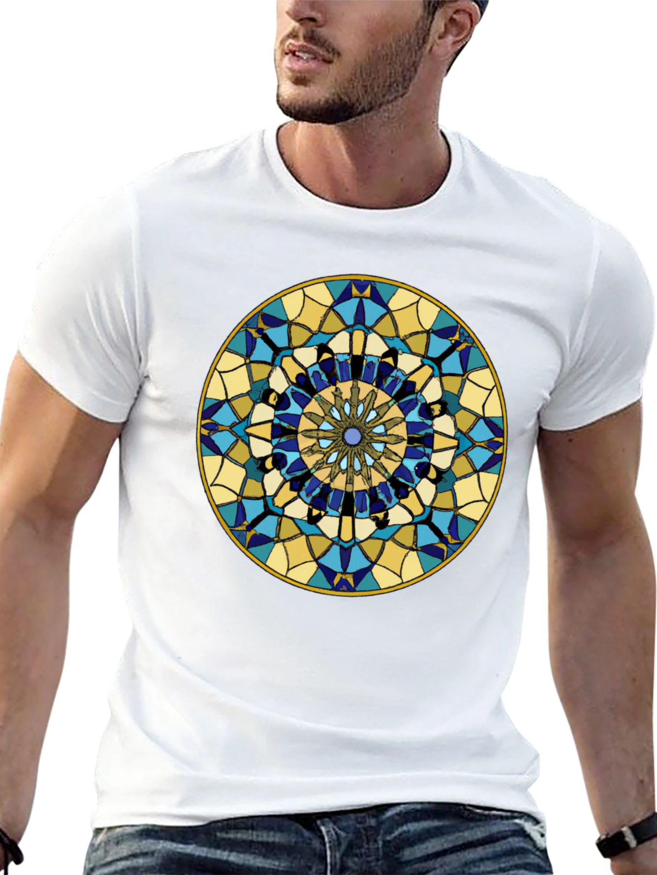 Mandala Graphic Black Tee