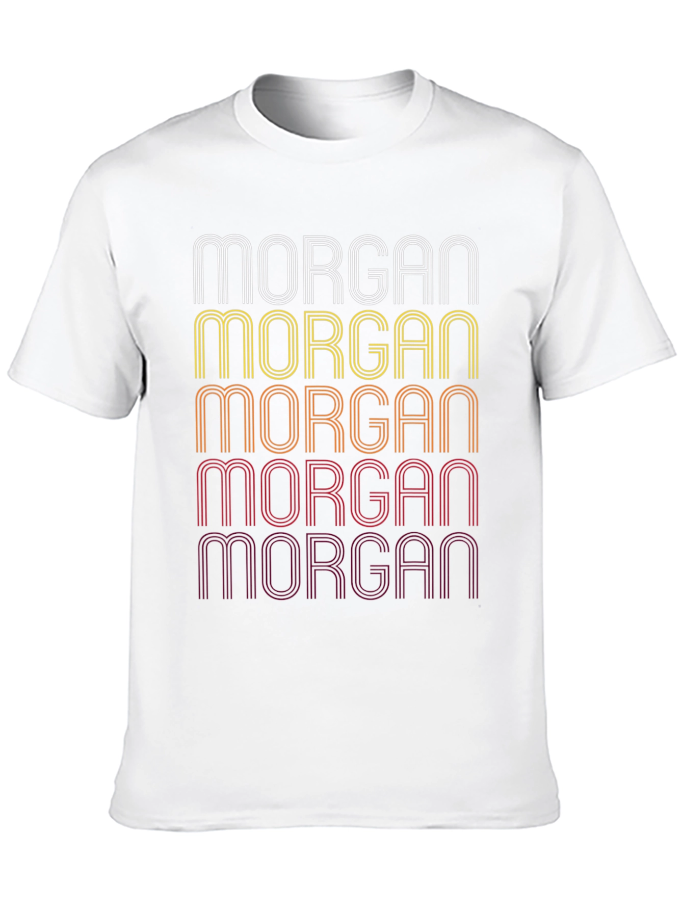 Morgan Retro Stacked Name T-Shirt