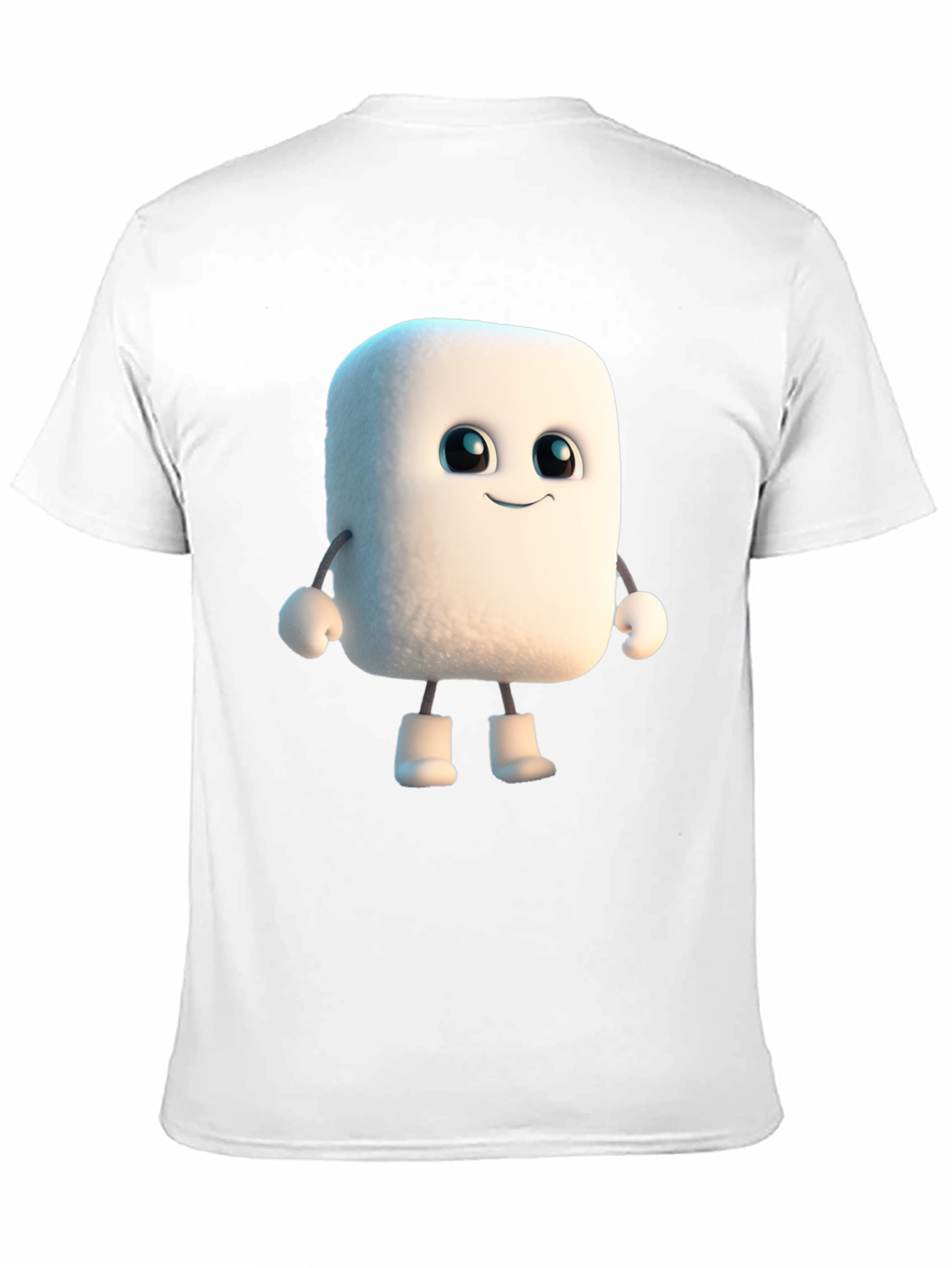 Marshmallow Character Black T-Shirt