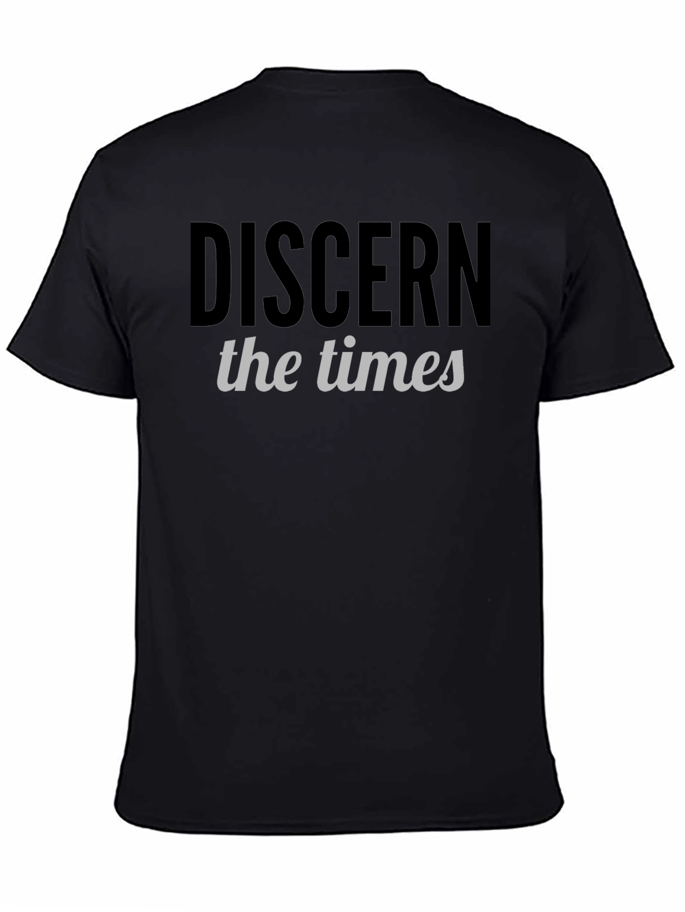 Discern the Times Graphic T-Shirt - Black