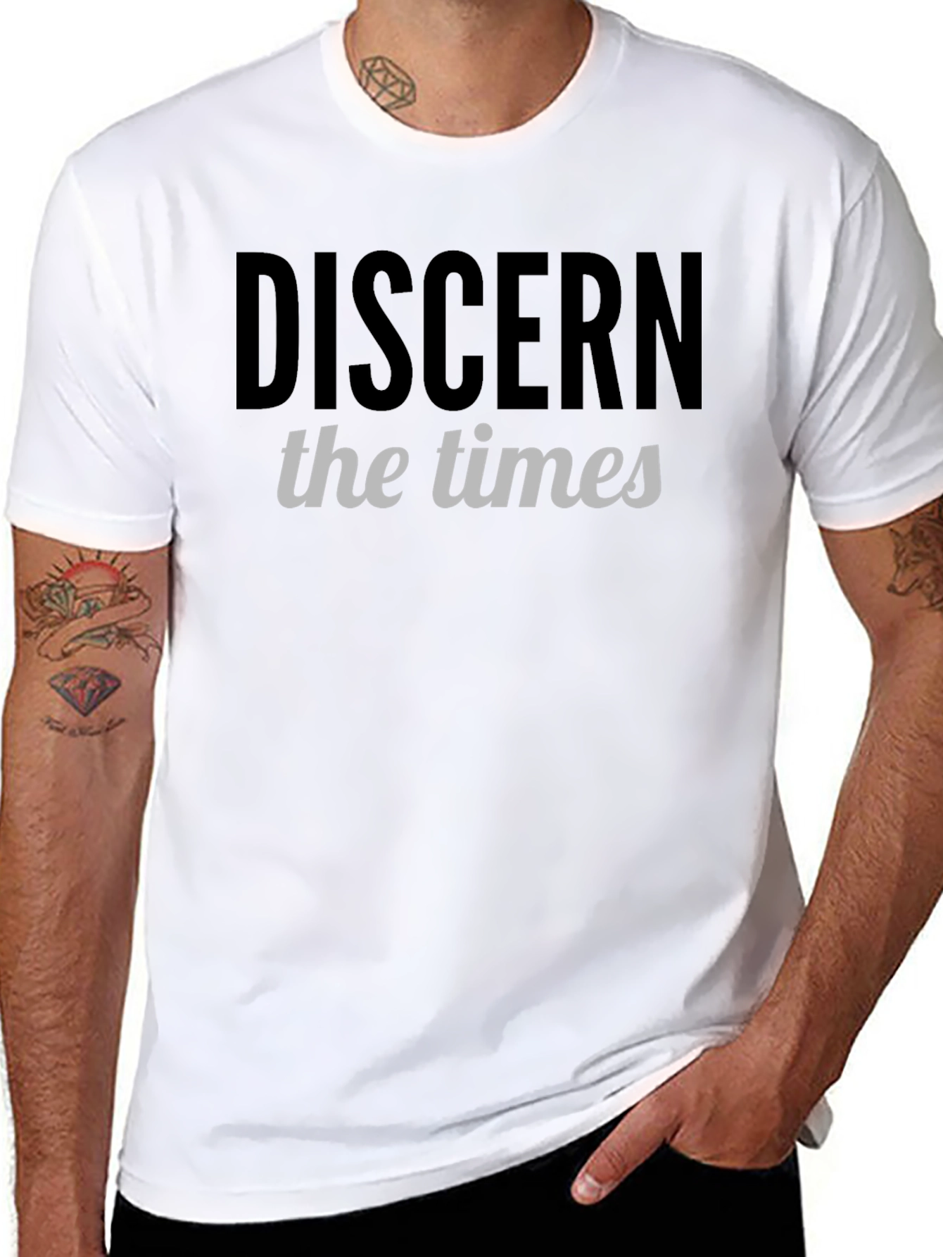 Discern the Times Graphic T-Shirt - Black