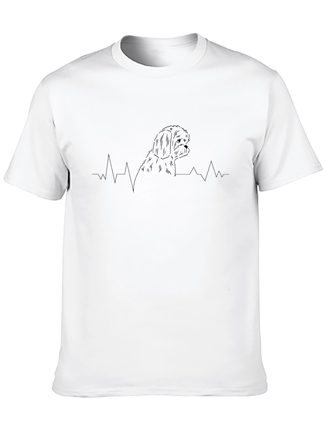 Heartbeat Shih Tzu Tee - Unisex Graphic T-Shirt