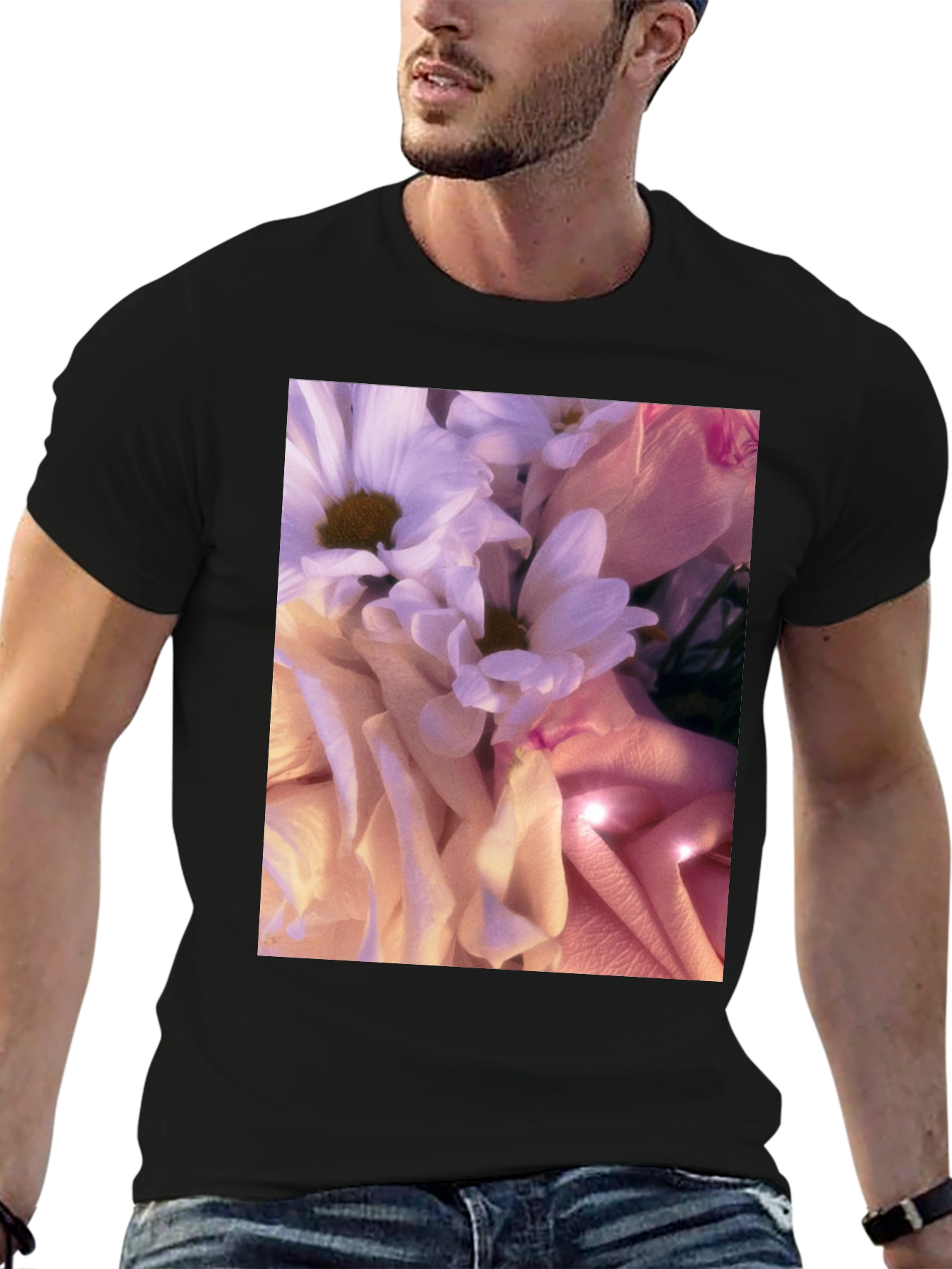 Floral Print T-Shirt - Stylish Soft Blossom Design