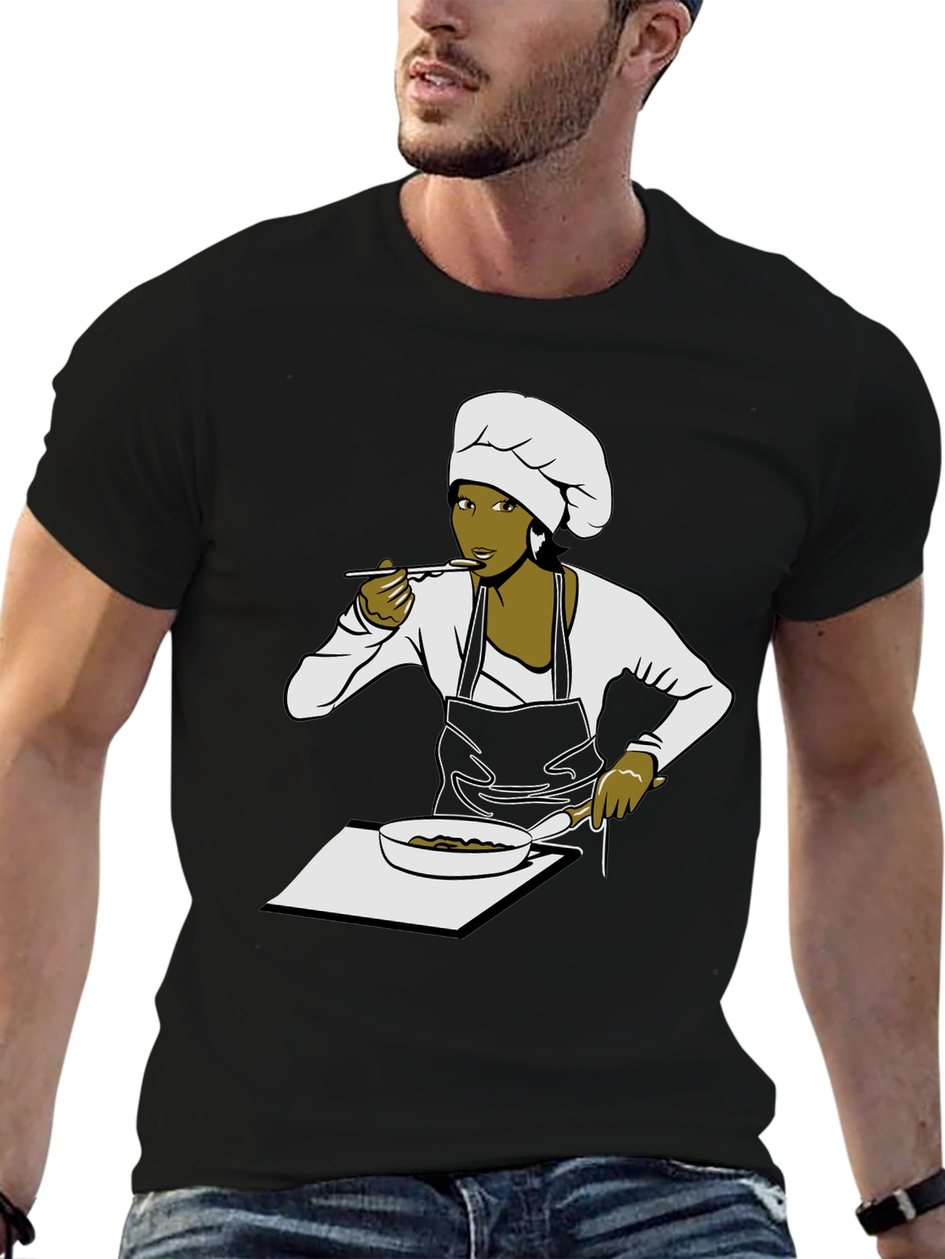 Chef Woman Graphic Tee - Foodie T-Shirt