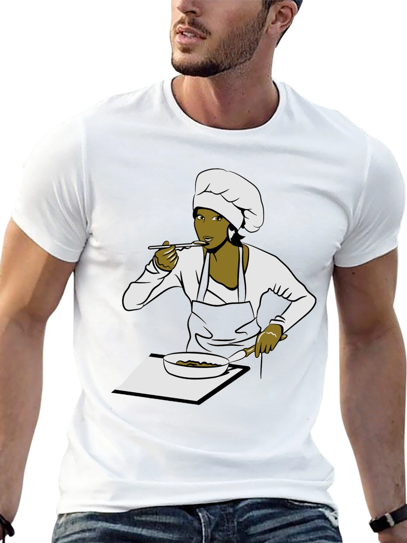 Chef Woman Graphic Tee - Foodie T-Shirt
