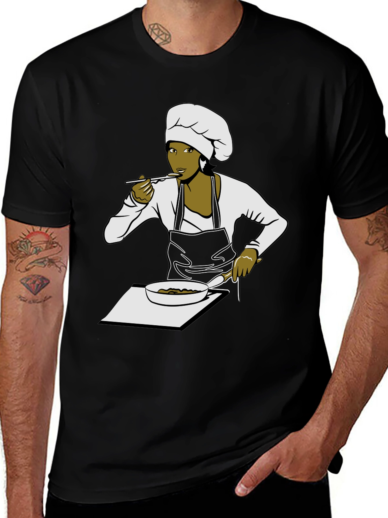 Chef Woman Graphic Tee - Foodie T-Shirt