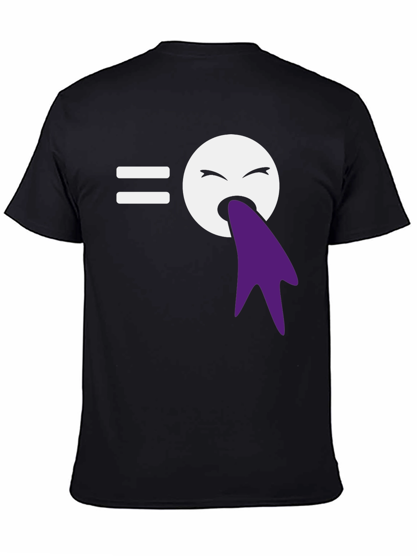 Funny Puking Emoji T-Shirt - Black Graphic Tee