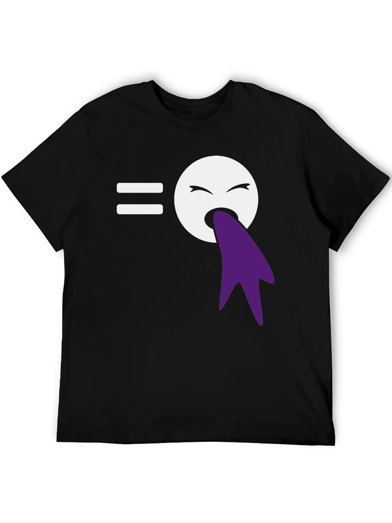 Funny Puking Emoji T-Shirt - Black Graphic Tee