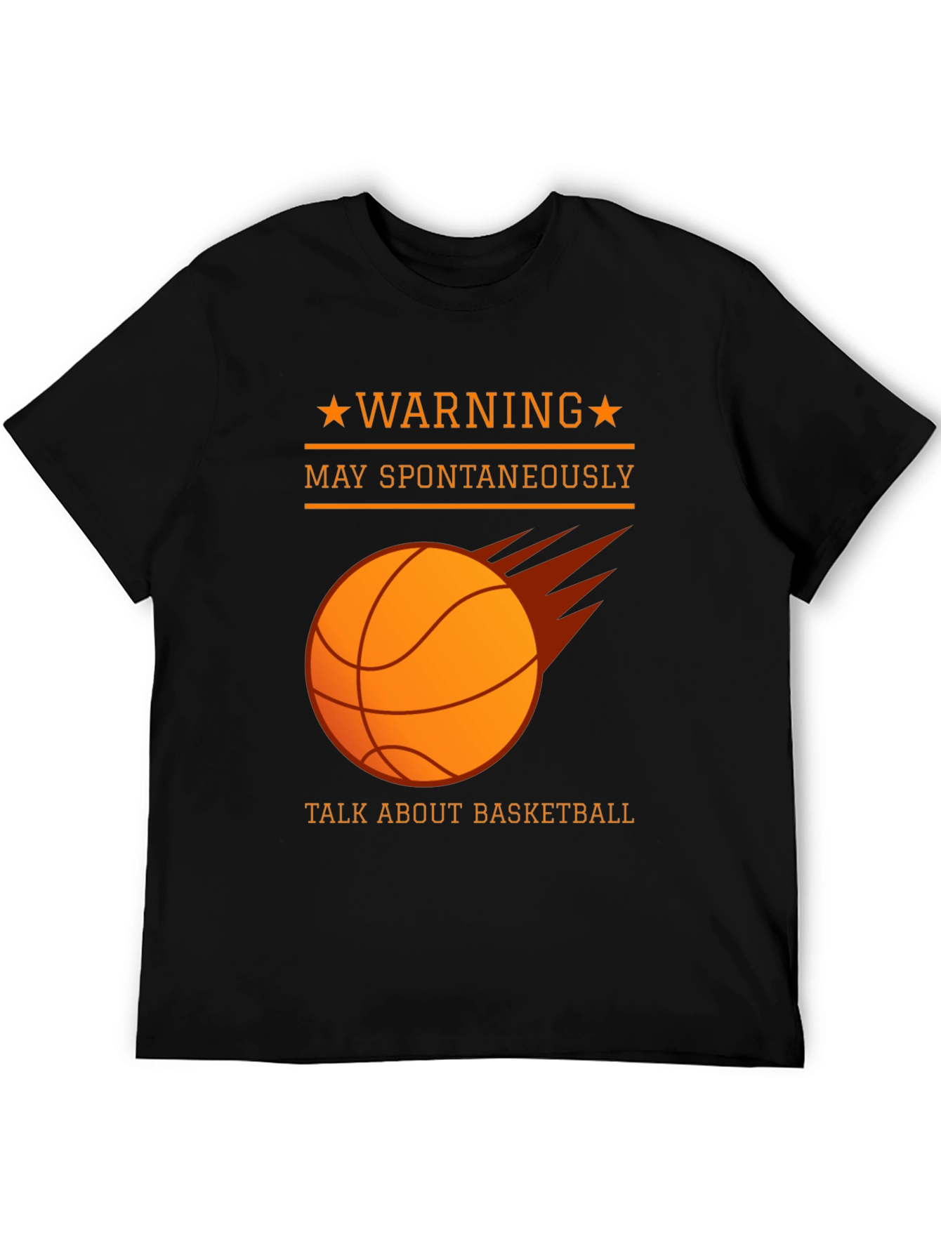 Warning May Spontaneously Talk About Basketball T-Shirt