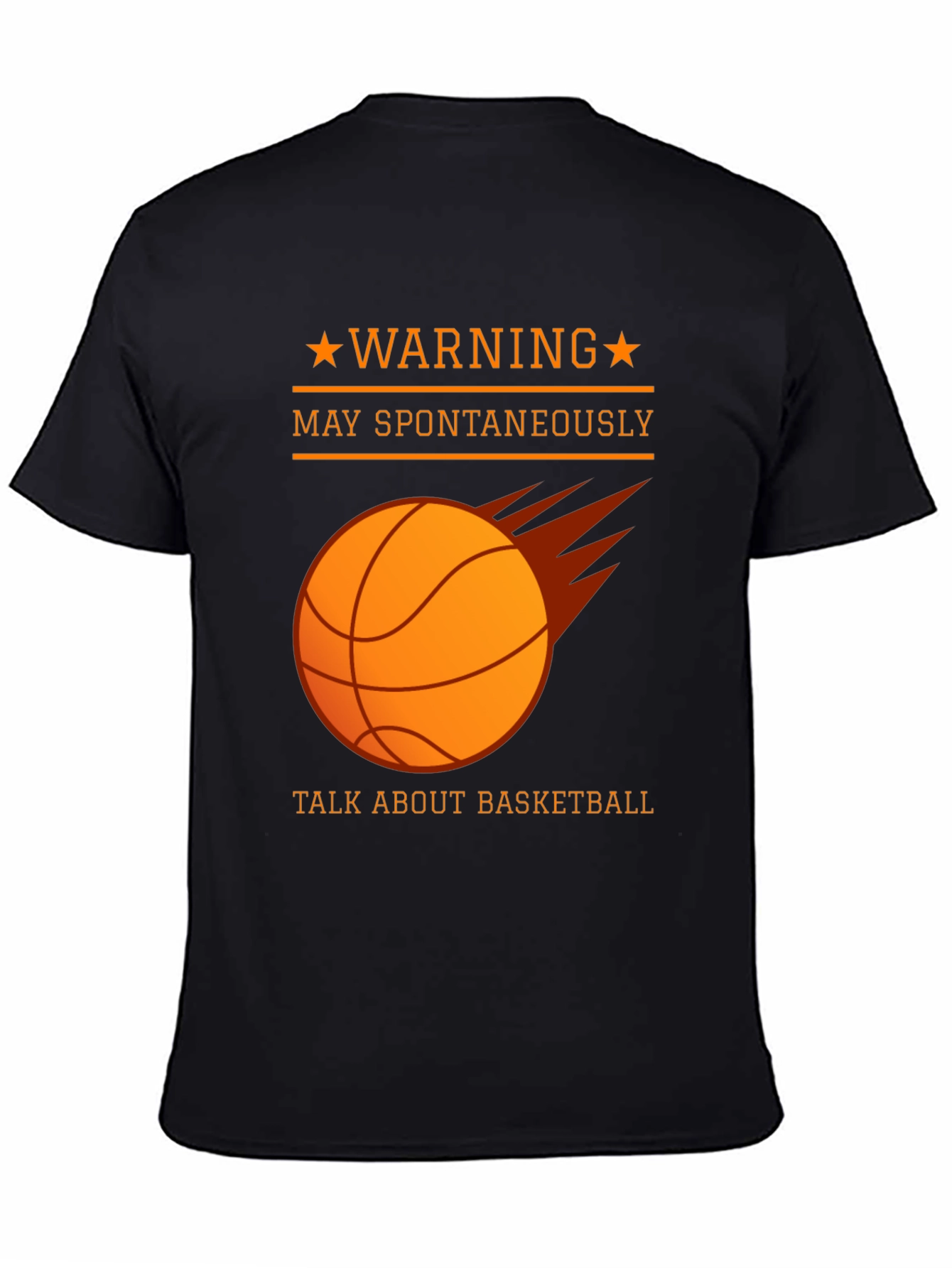 Warning May Spontaneously Talk About Basketball T-Shirt