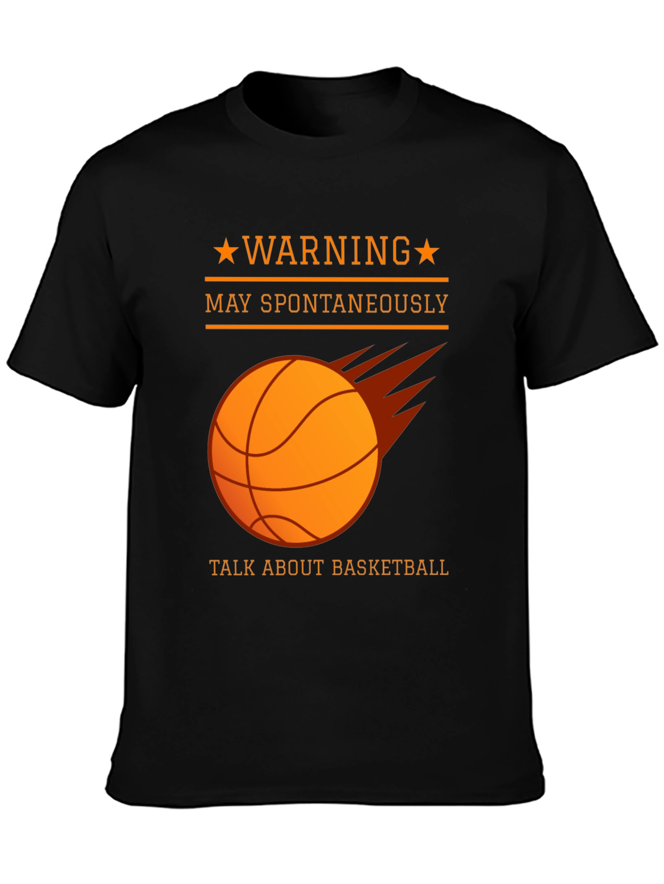 Warning May Spontaneously Talk About Basketball T-Shirt