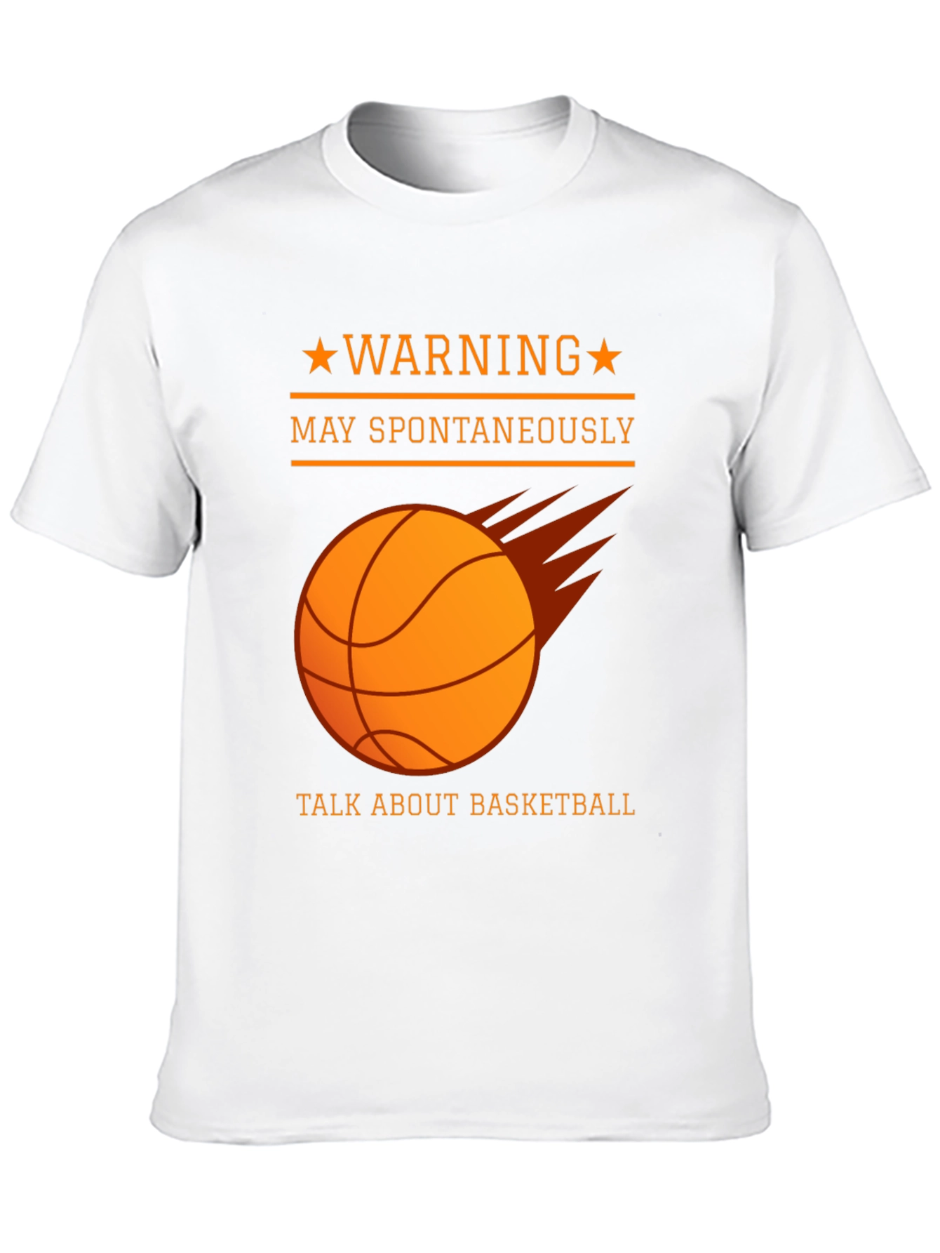 Warning May Spontaneously Talk About Basketball T-Shirt
