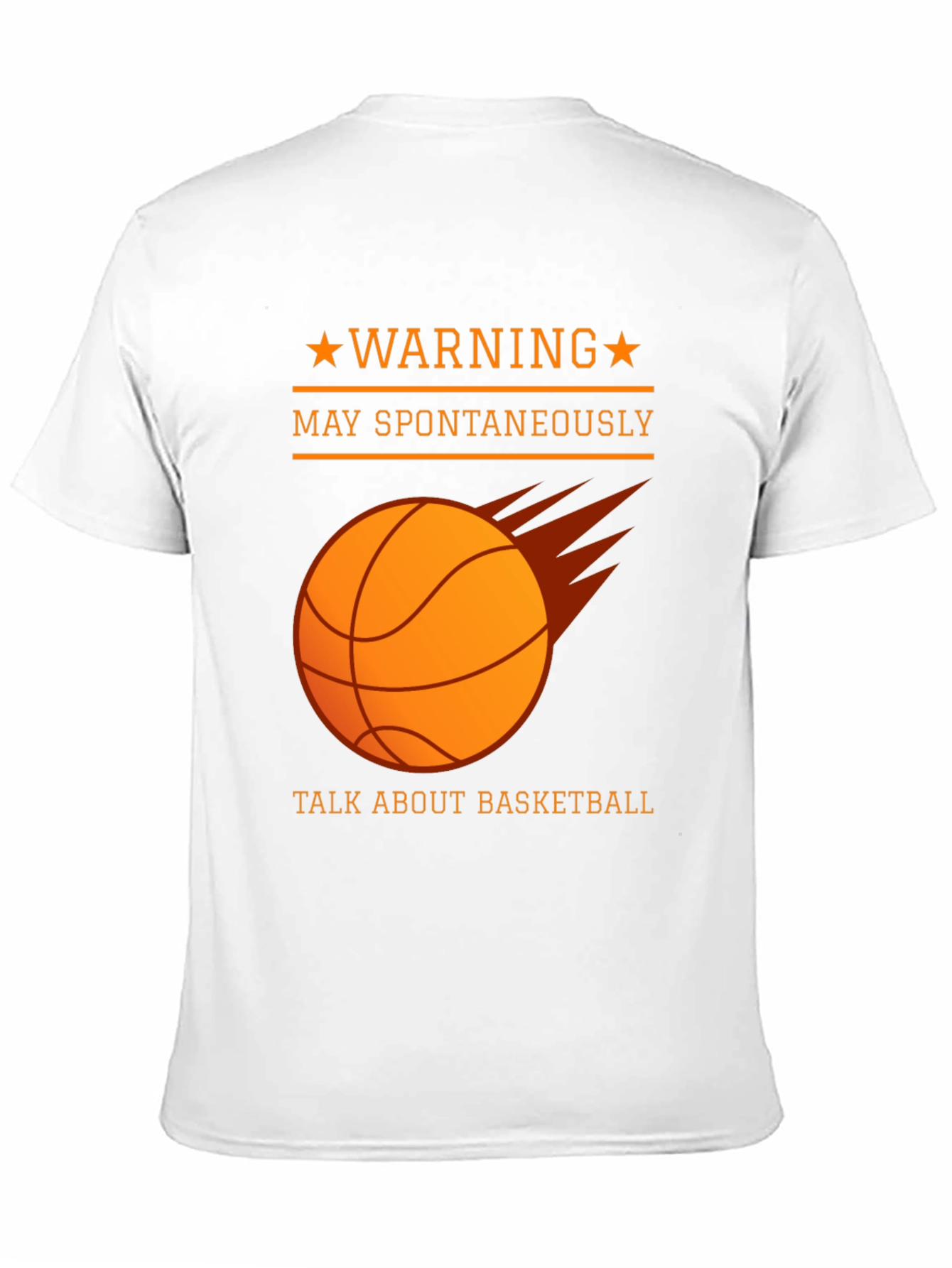 Warning May Spontaneously Talk About Basketball T-Shirt