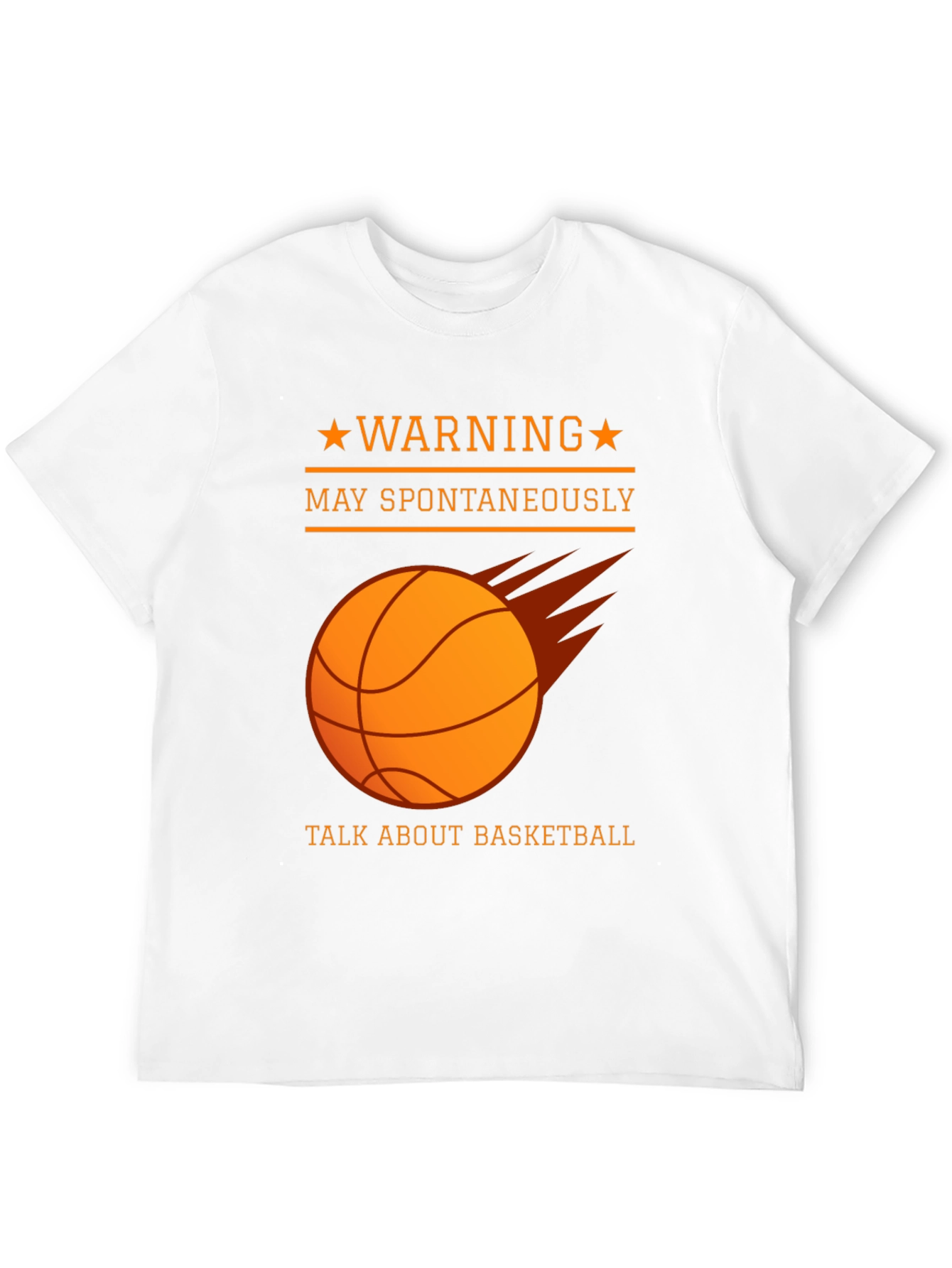Warning May Spontaneously Talk About Basketball T-Shirt