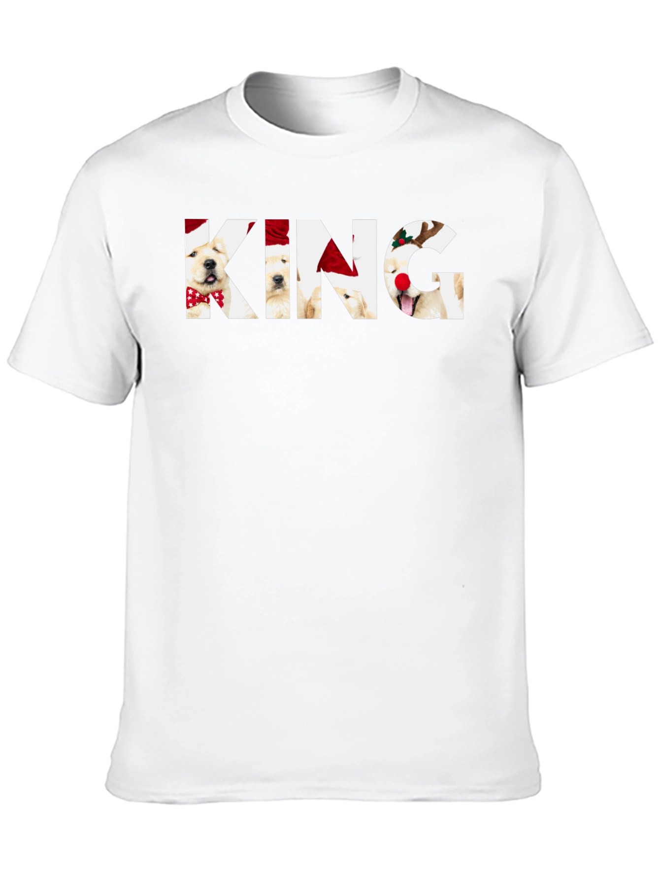 King Christmas Golden Retriever T-Shirt