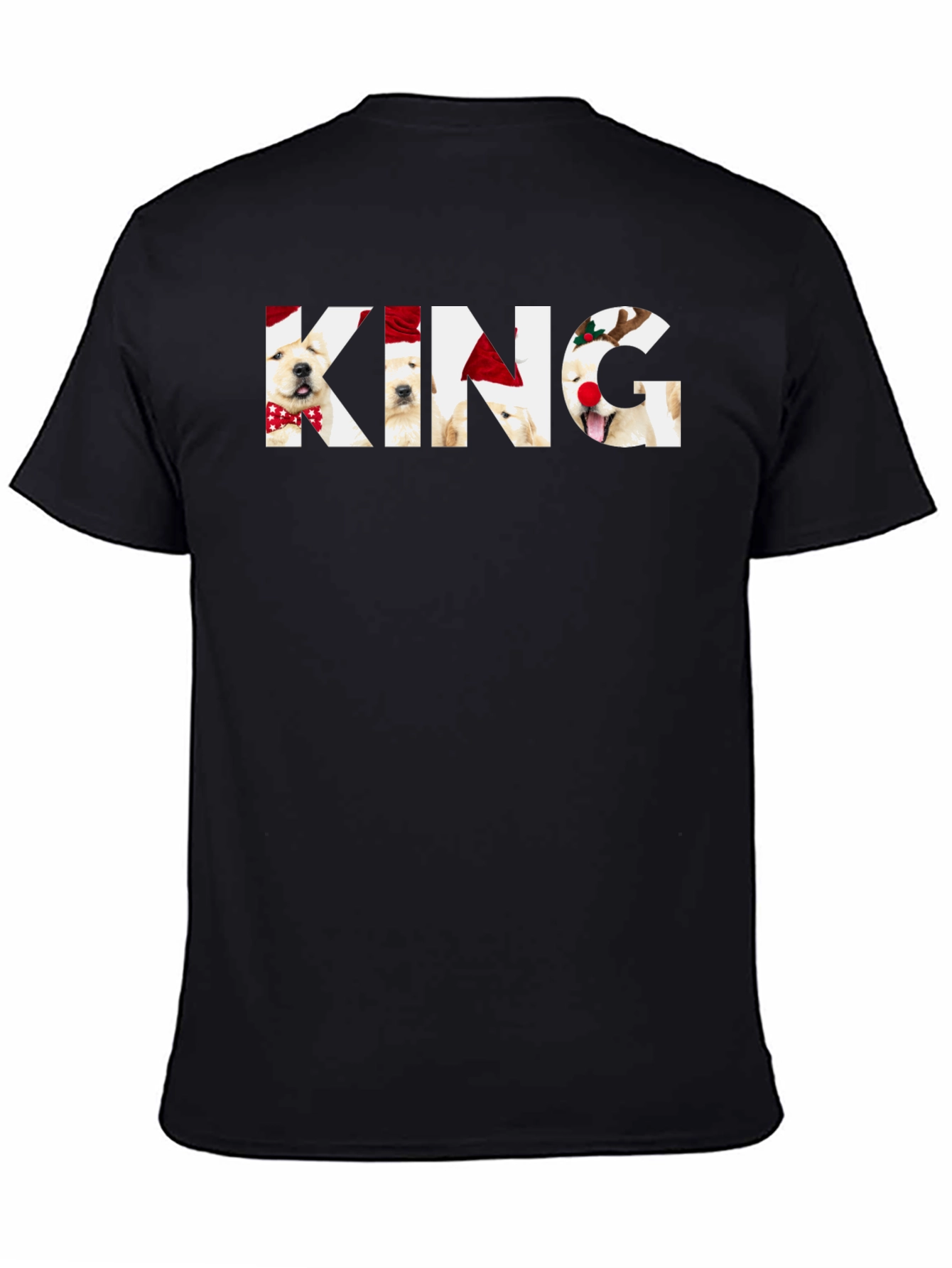 King Christmas Golden Retriever T-Shirt