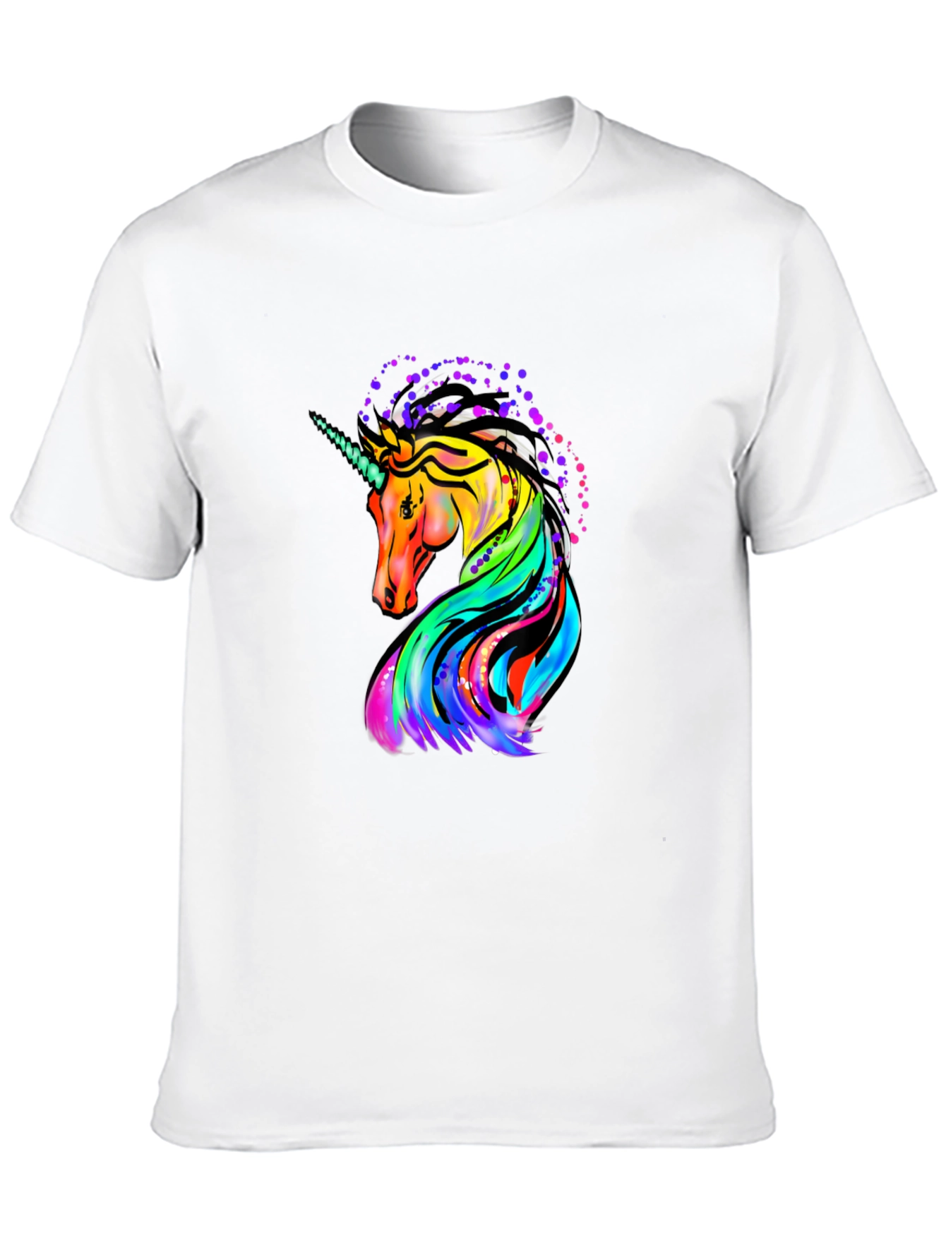 Unicorn Graphic Black T-Shirt