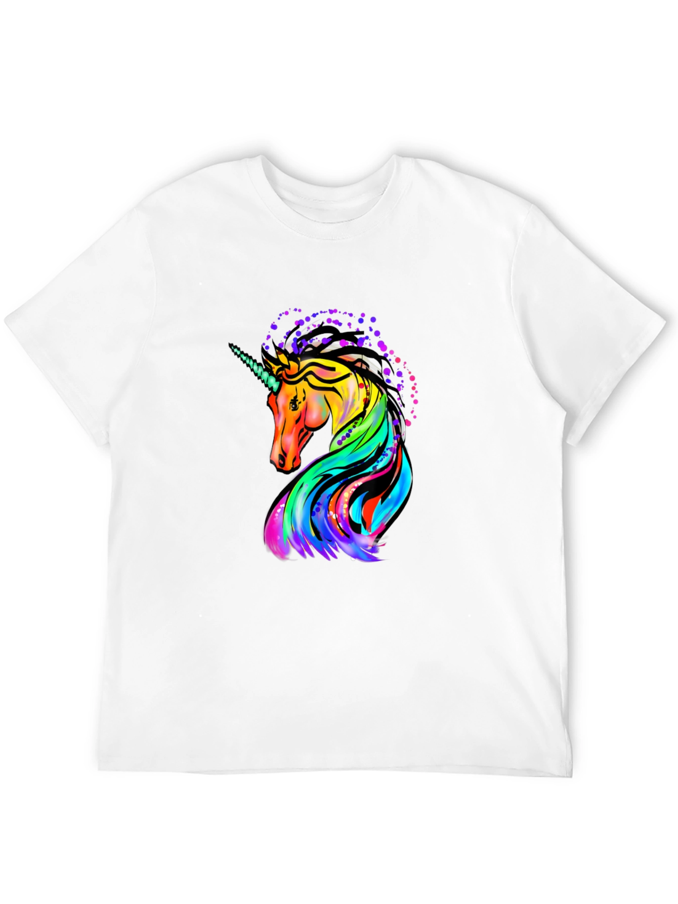 Unicorn Graphic Black T-Shirt