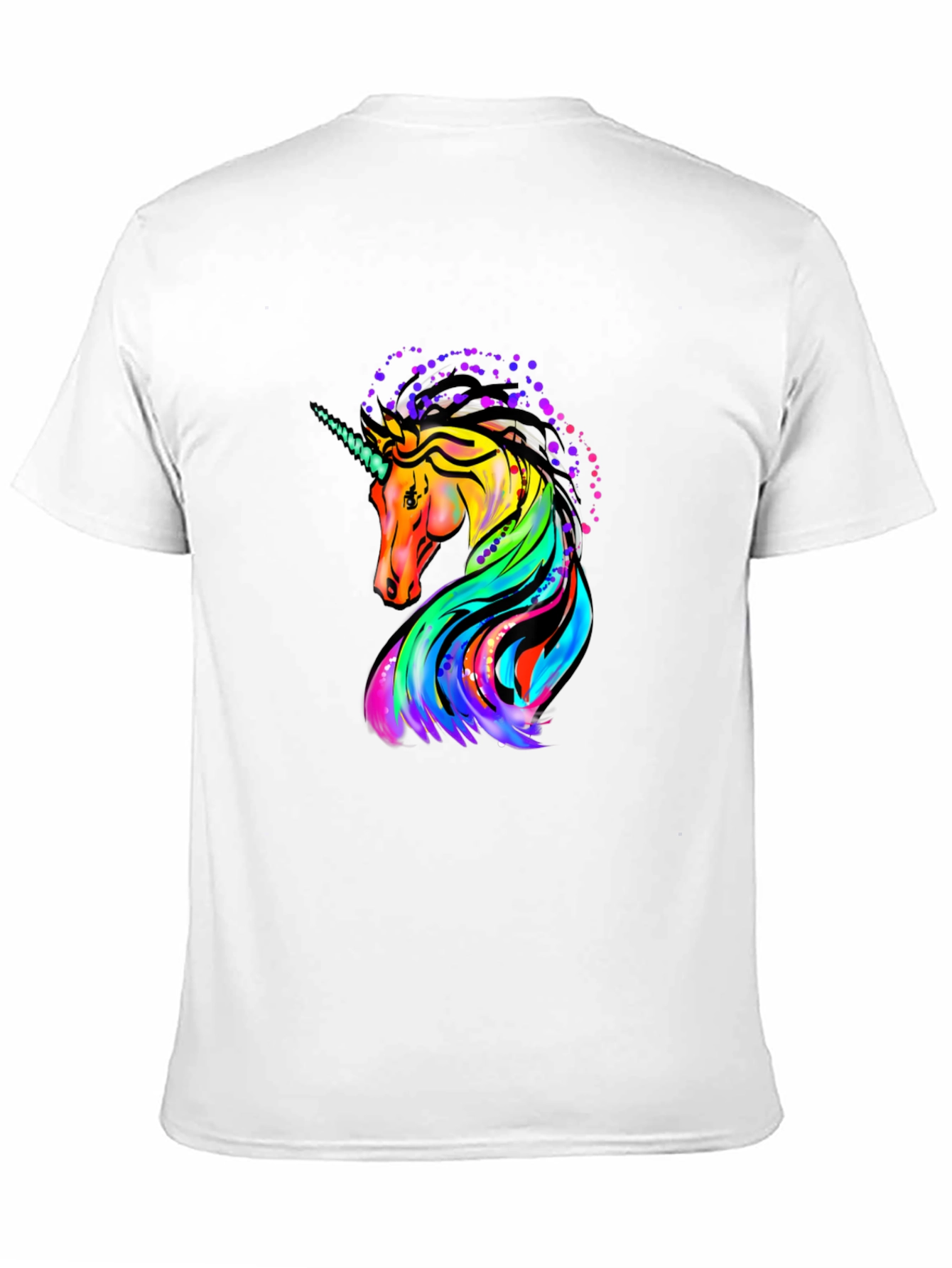 Unicorn Graphic Black T-Shirt