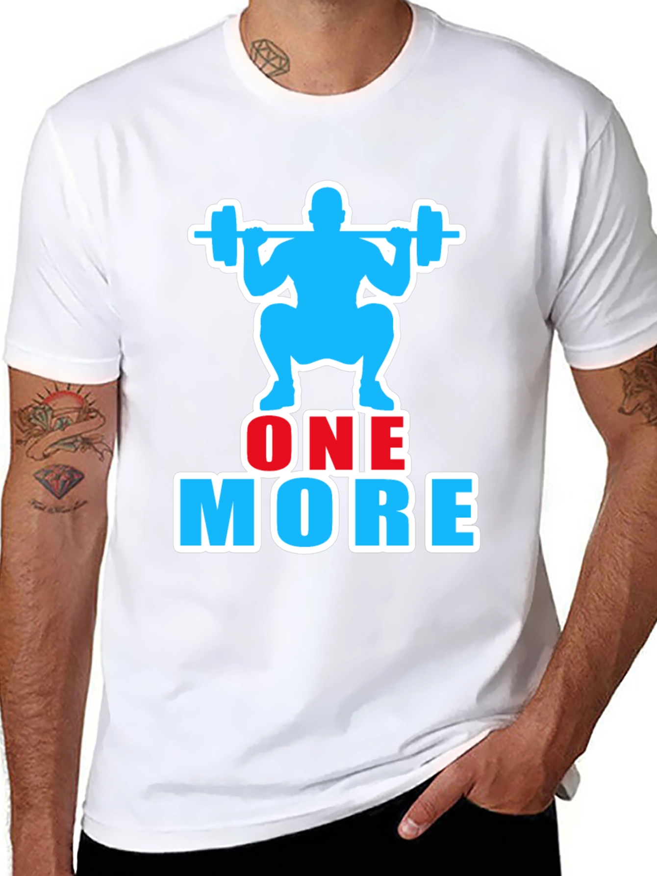 One More Rep Gym Workout Graphic T-Shirt