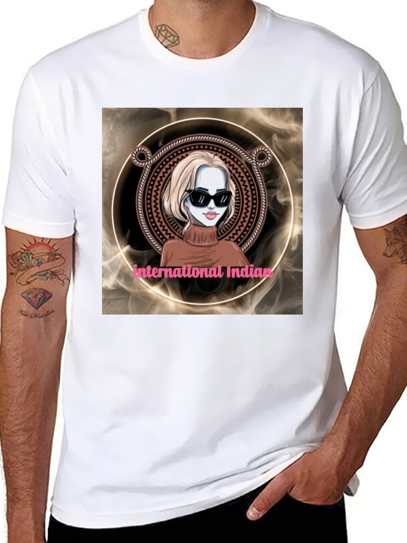 International Indian Graphic T-Shirt