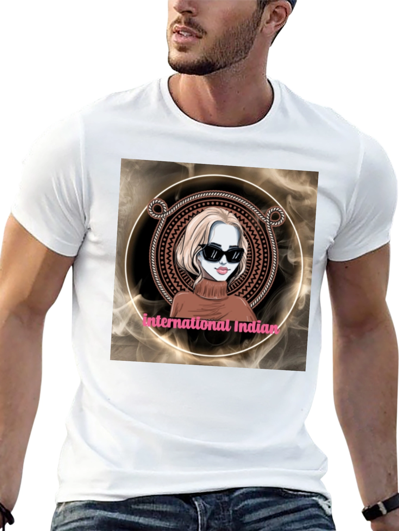 International Indian Graphic T-Shirt