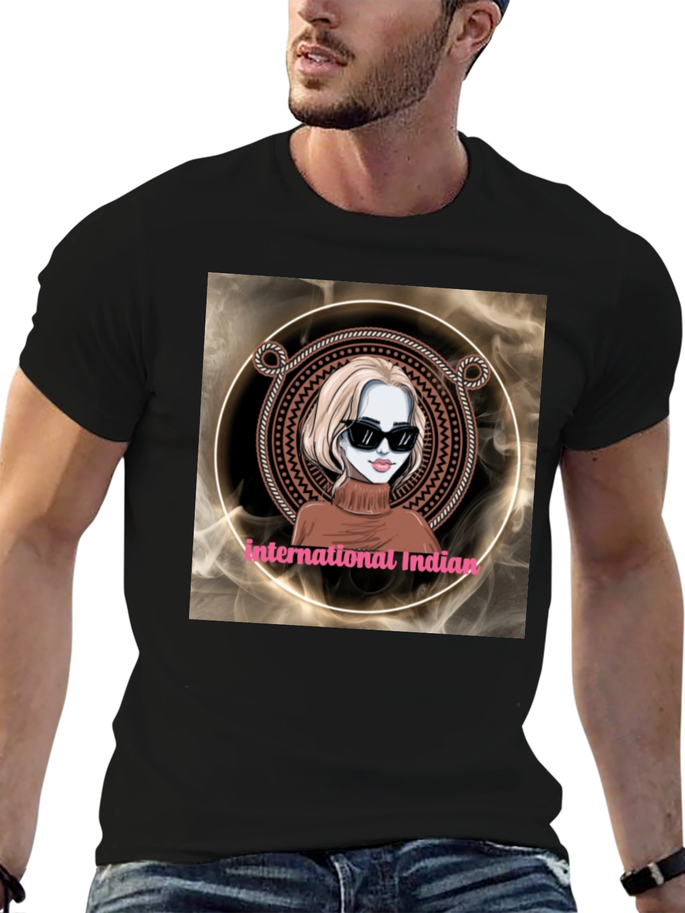 International Indian Graphic T-Shirt