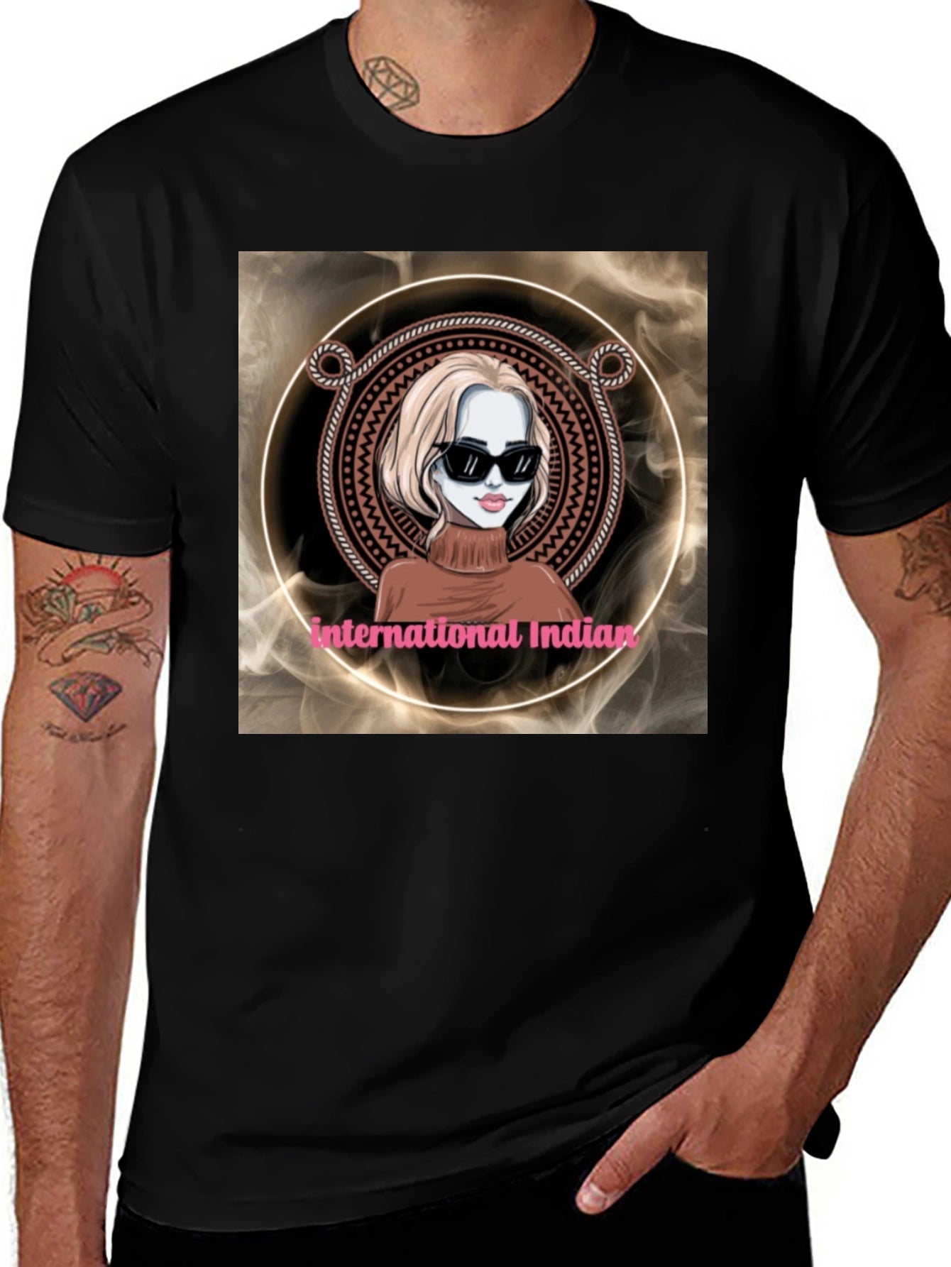 International Indian Graphic T-Shirt