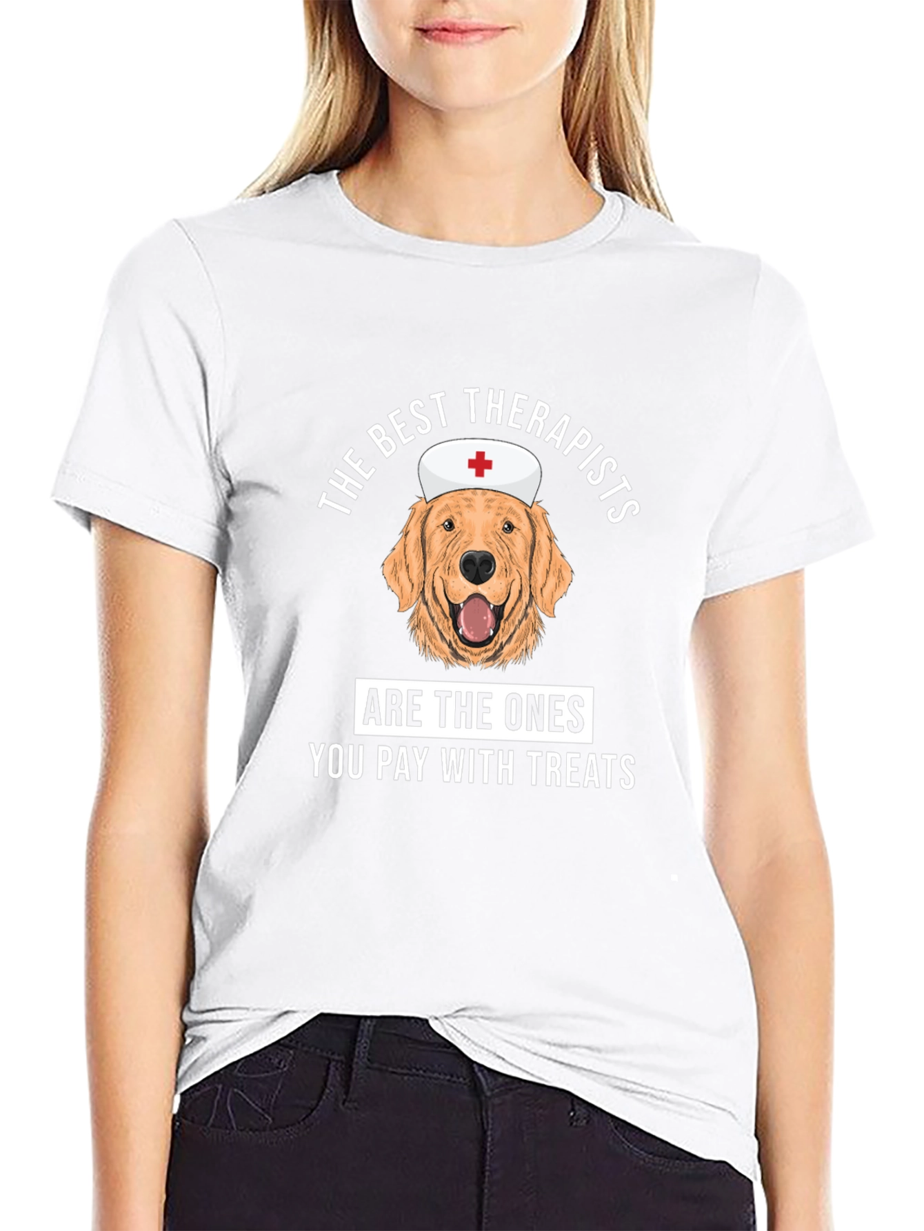 Dog Therapist T-Shirt - Best Therapists Treat Tee