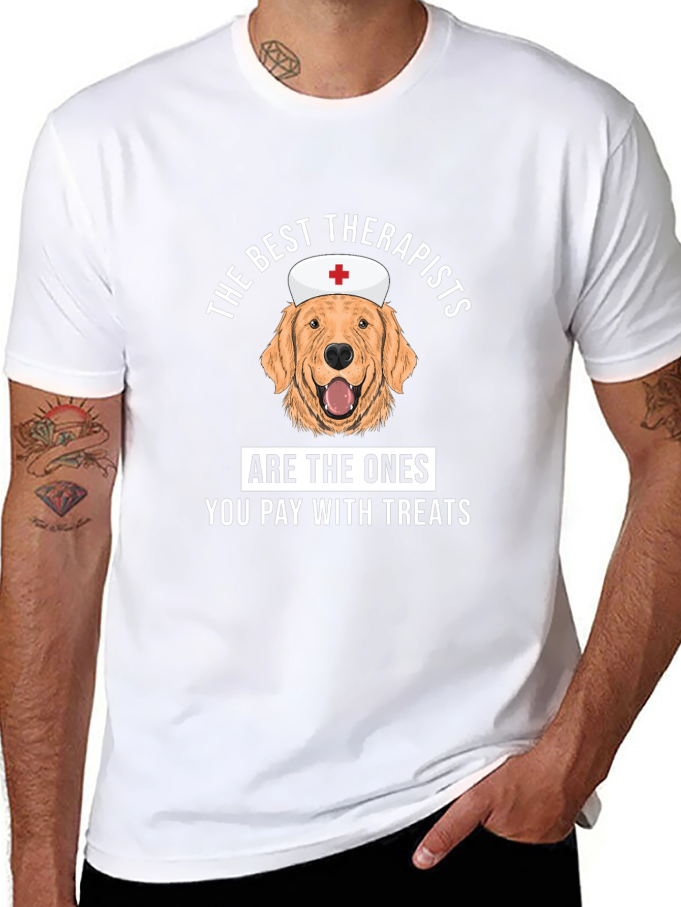 Dog Therapist T-Shirt - Best Therapists Treat Tee