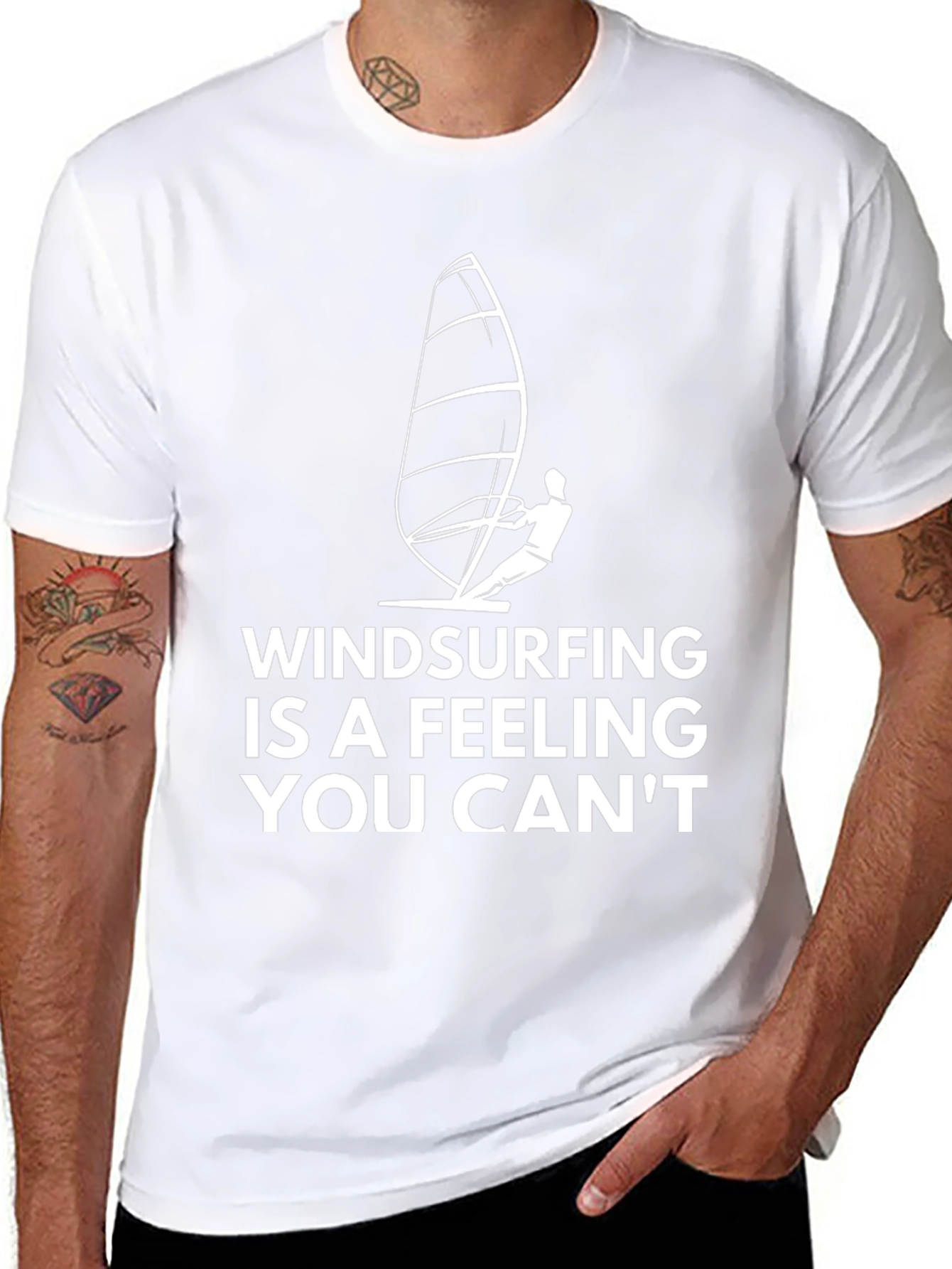 Windsurfing Feeling Graphic Tee - Black