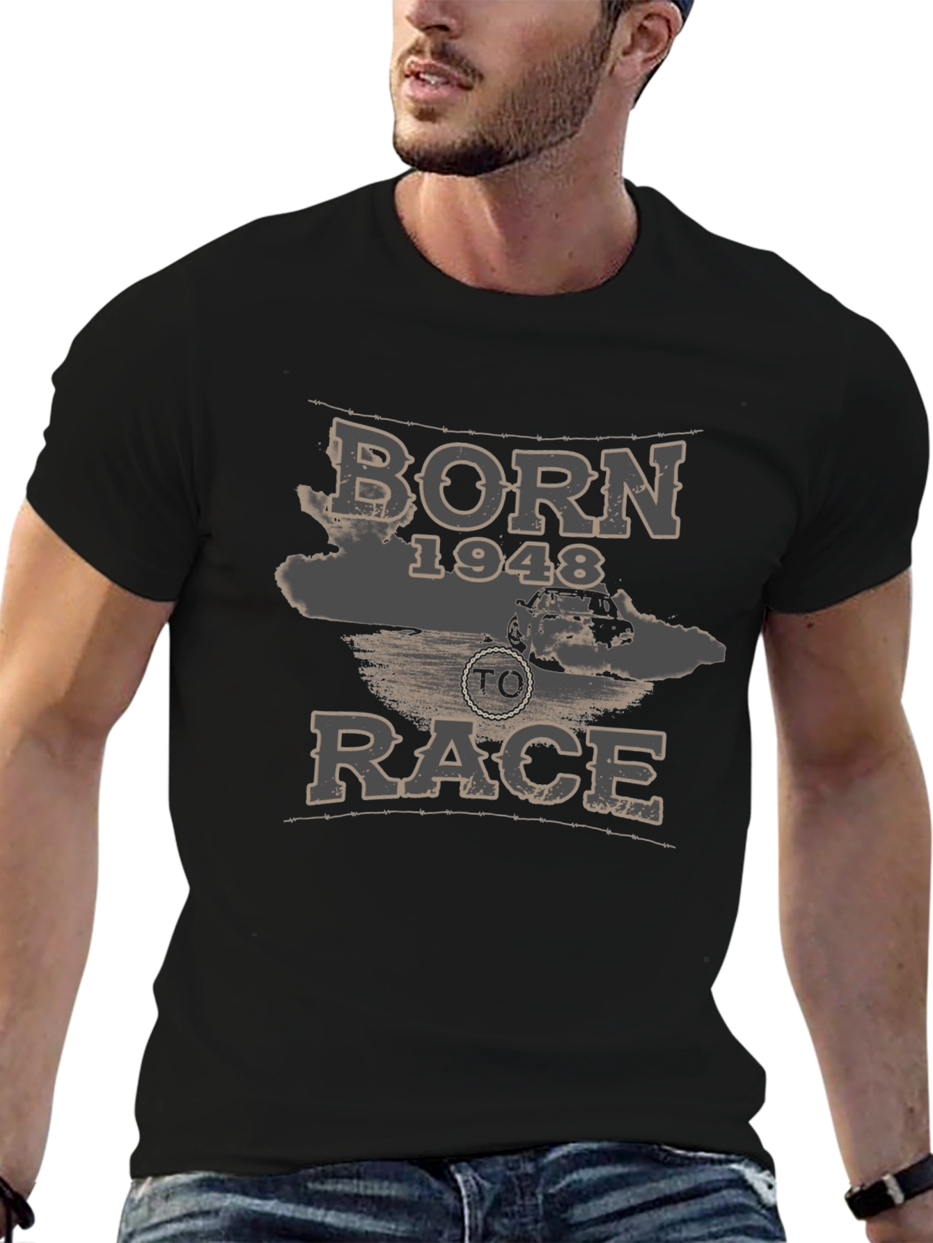 Born 1948 To Race Graphic Tee