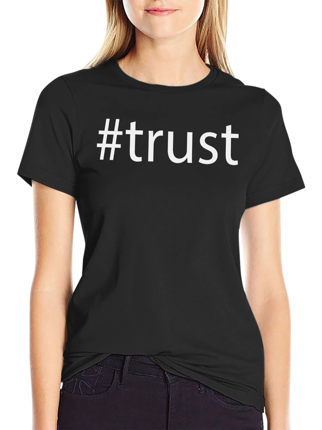 #trust Graphic Tee - Unisex Cotton Blend T-Shirt