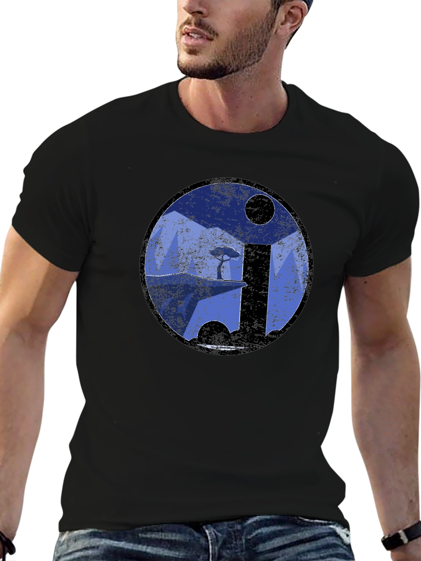 Yin Yang Landscape T-Shirt - Artistic Balance