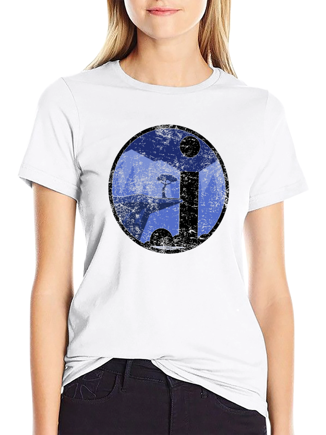 Yin Yang Landscape T-Shirt - Artistic Balance