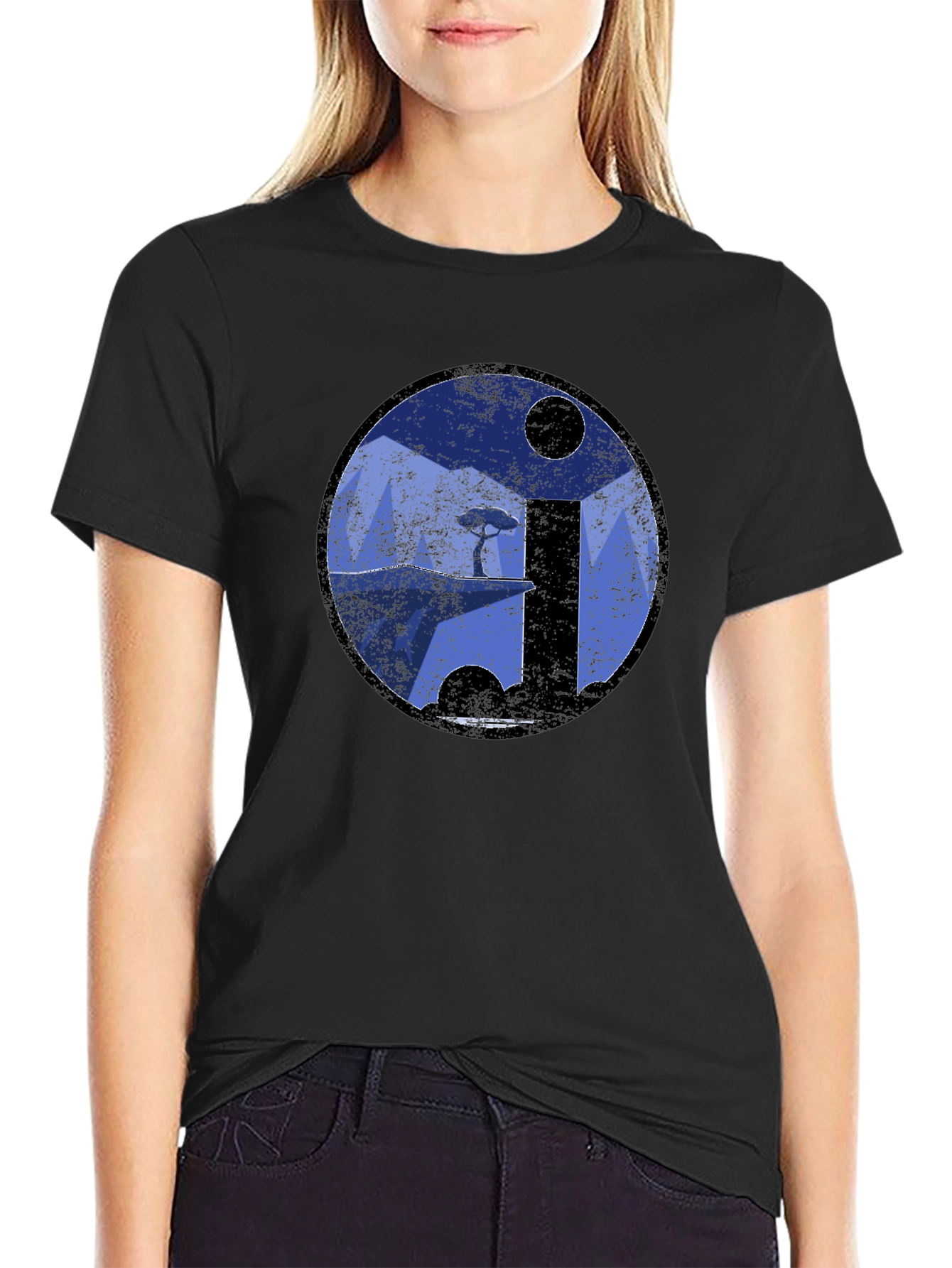 Yin Yang Landscape T-Shirt - Artistic Balance