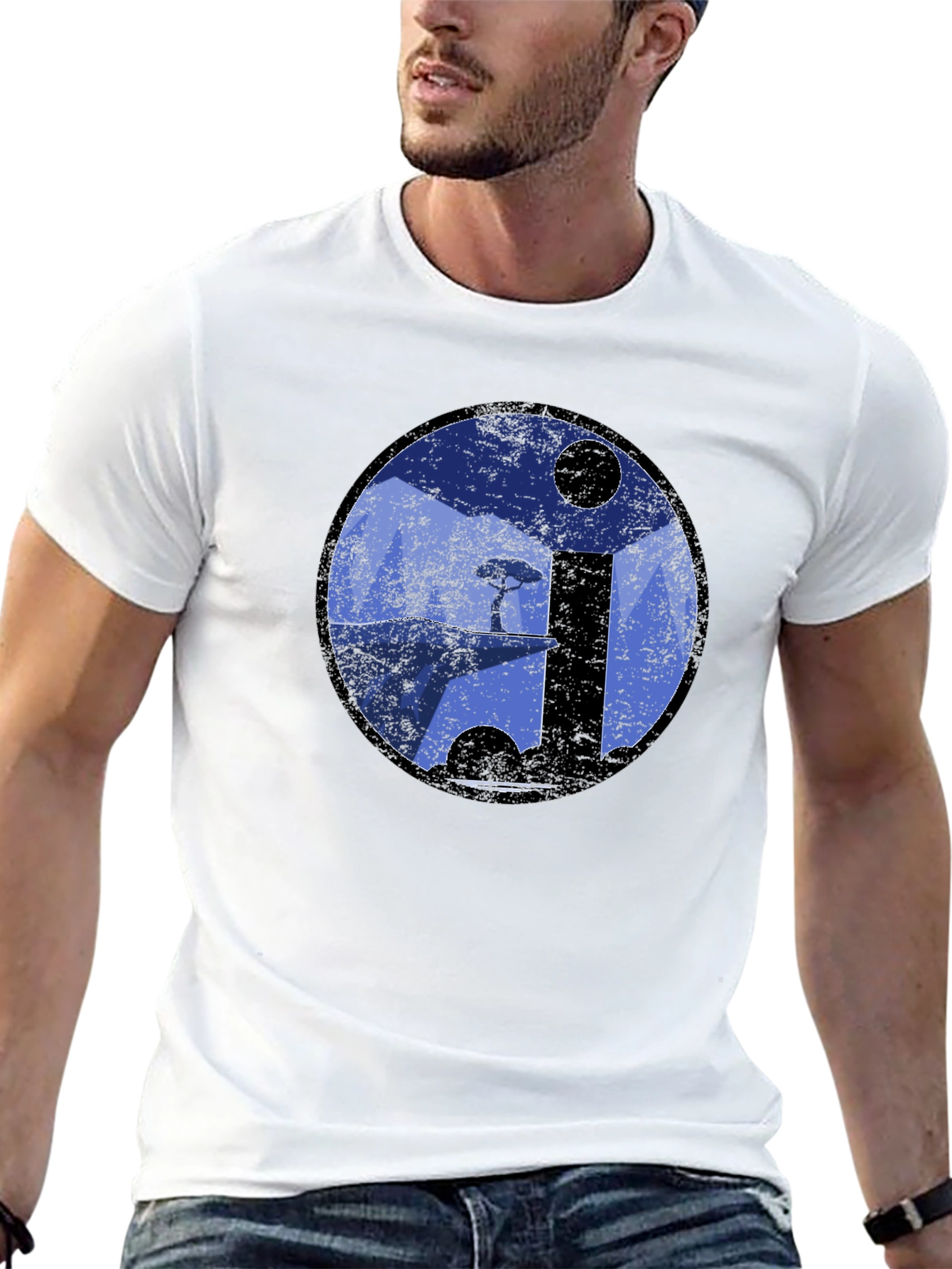 Yin Yang Landscape T-Shirt - Artistic Balance