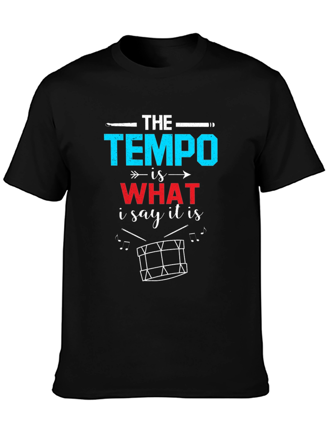 The Tempo Drummer T-Shirt - Musician Gift