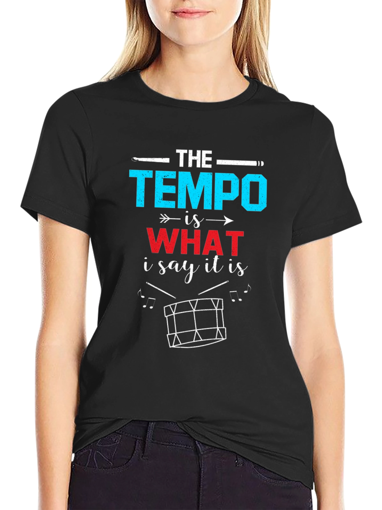 The Tempo Drummer T-Shirt - Musician Gift