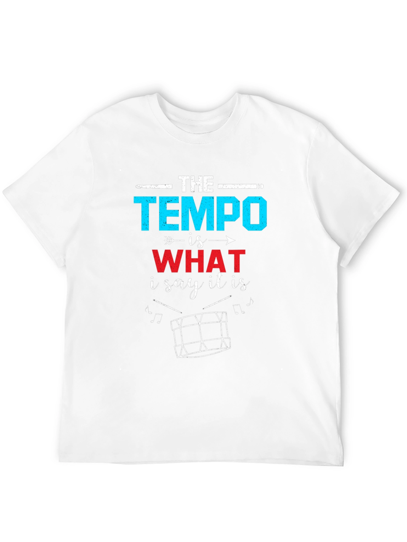 The Tempo Drummer T-Shirt - Musician Gift
