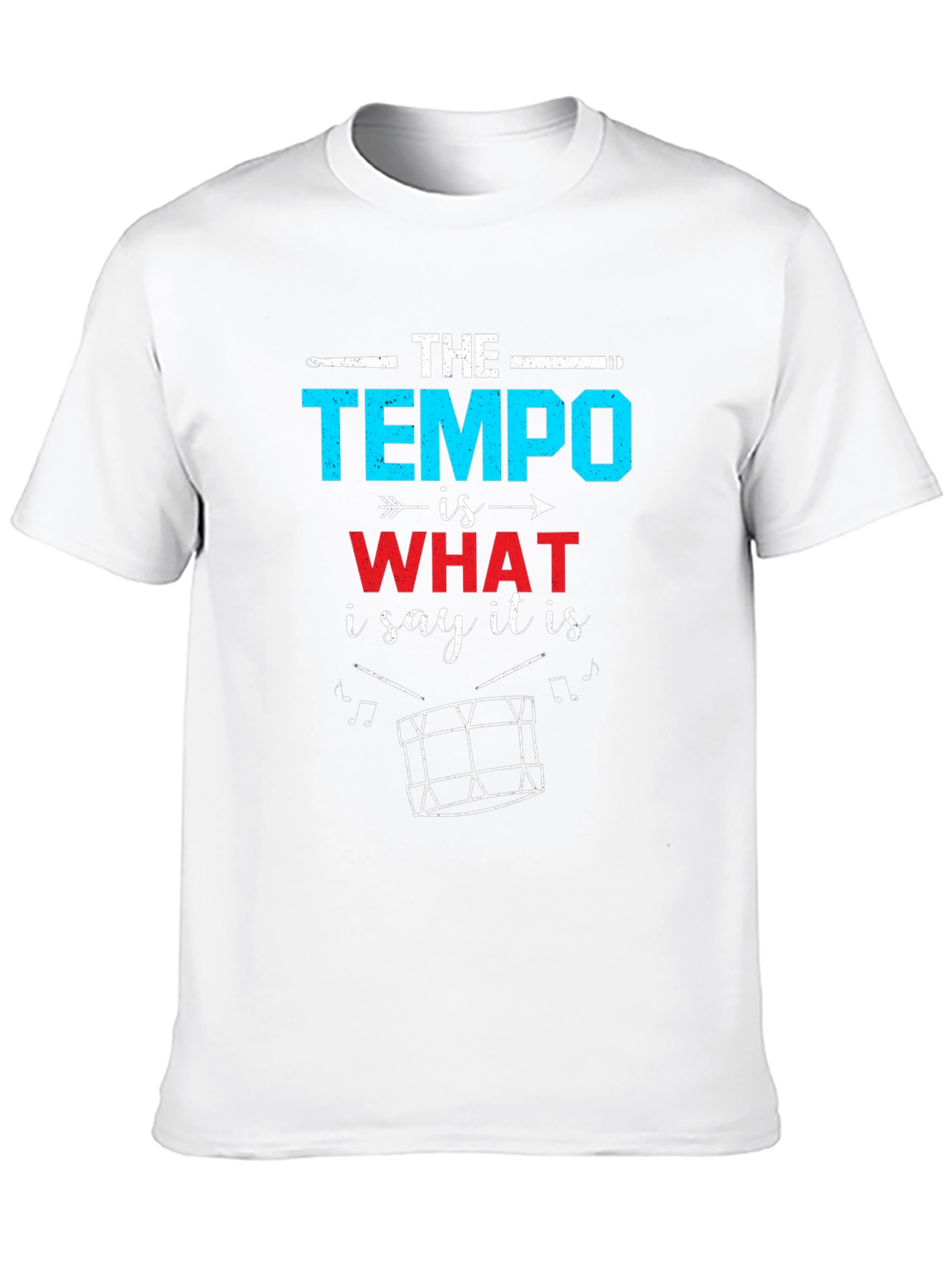 The Tempo Drummer T-Shirt - Musician Gift