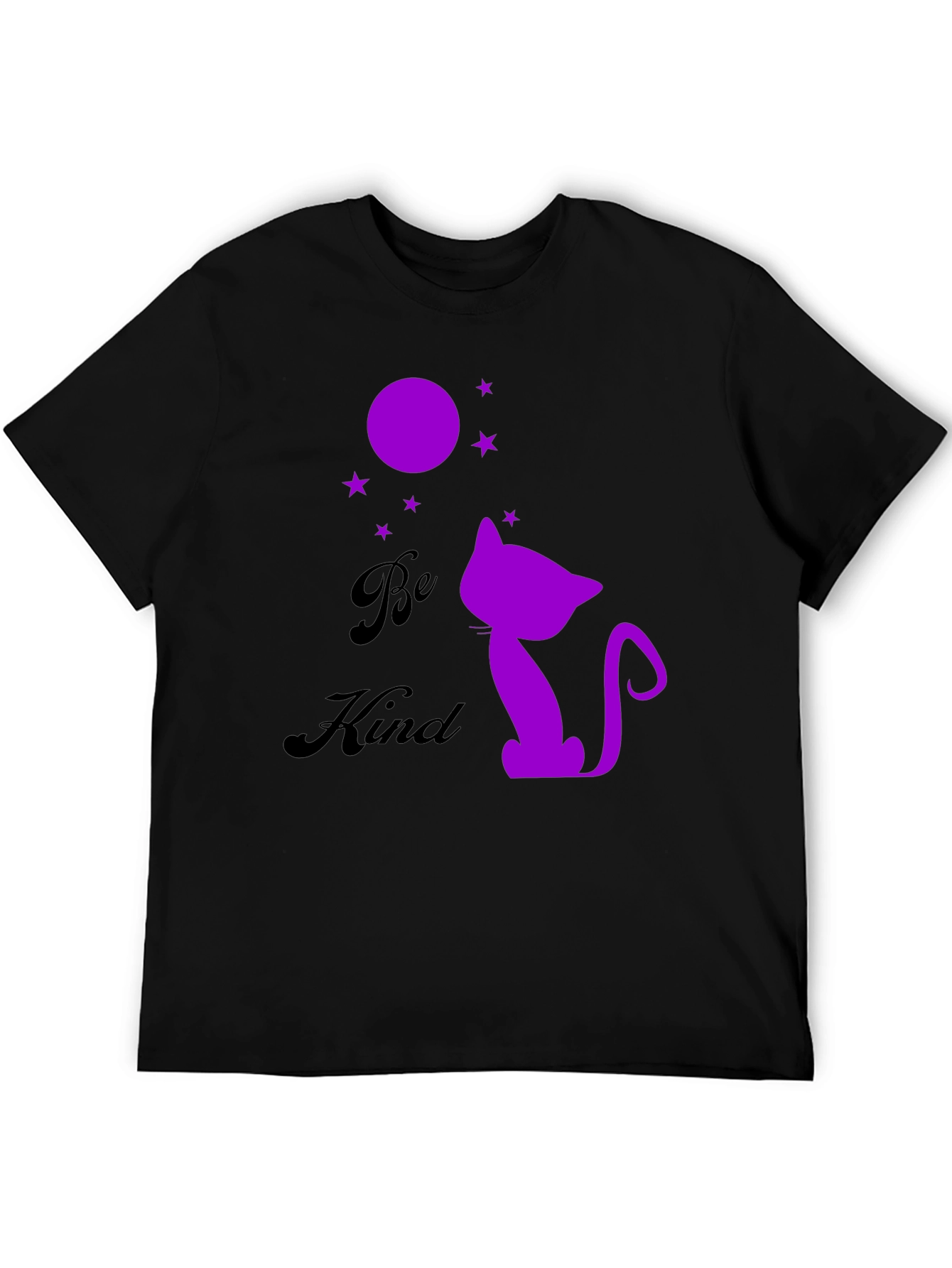 Be Kind Cat Silhouette Graphic Tee
