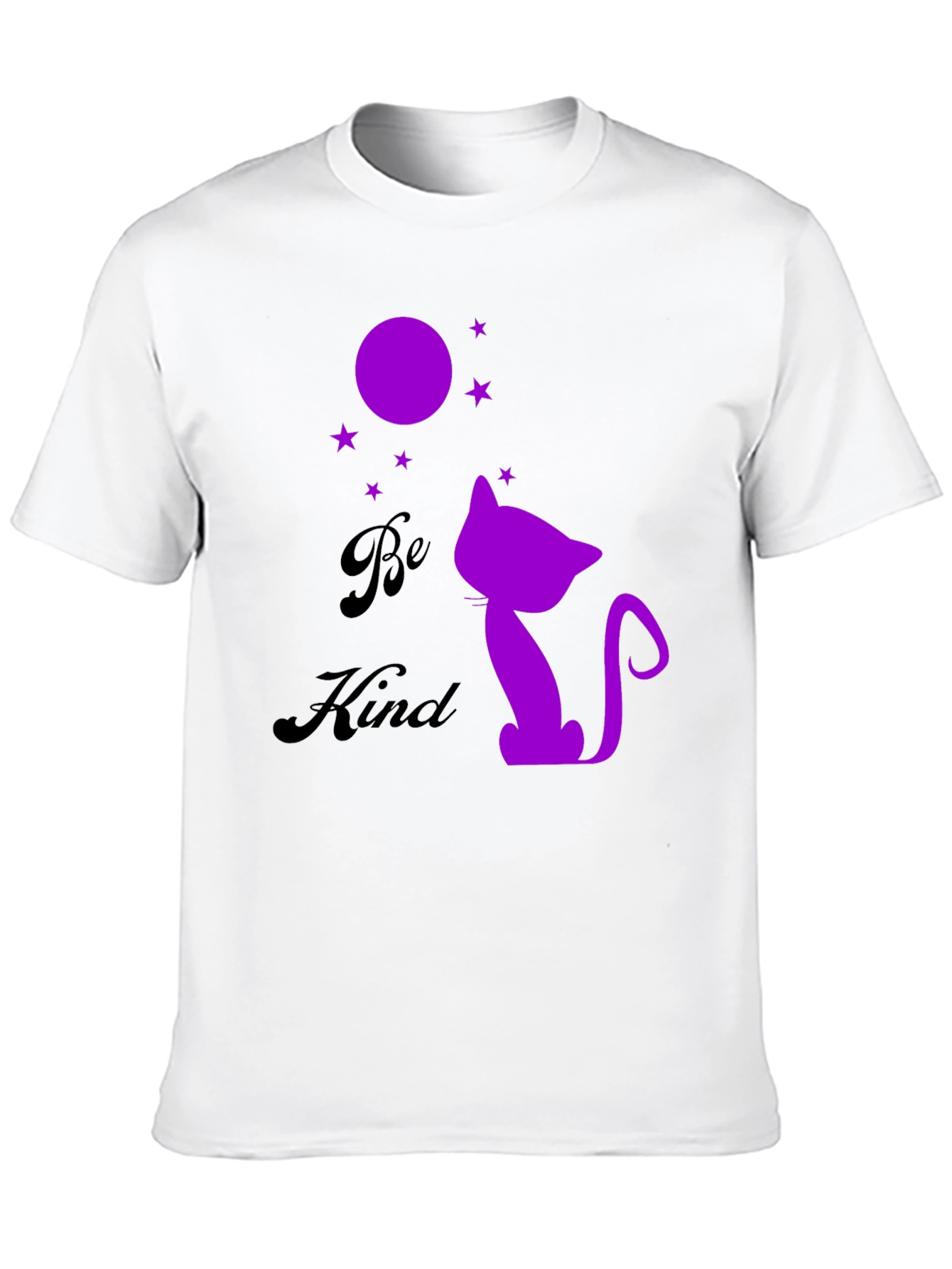 Be Kind Cat Silhouette Graphic Tee
