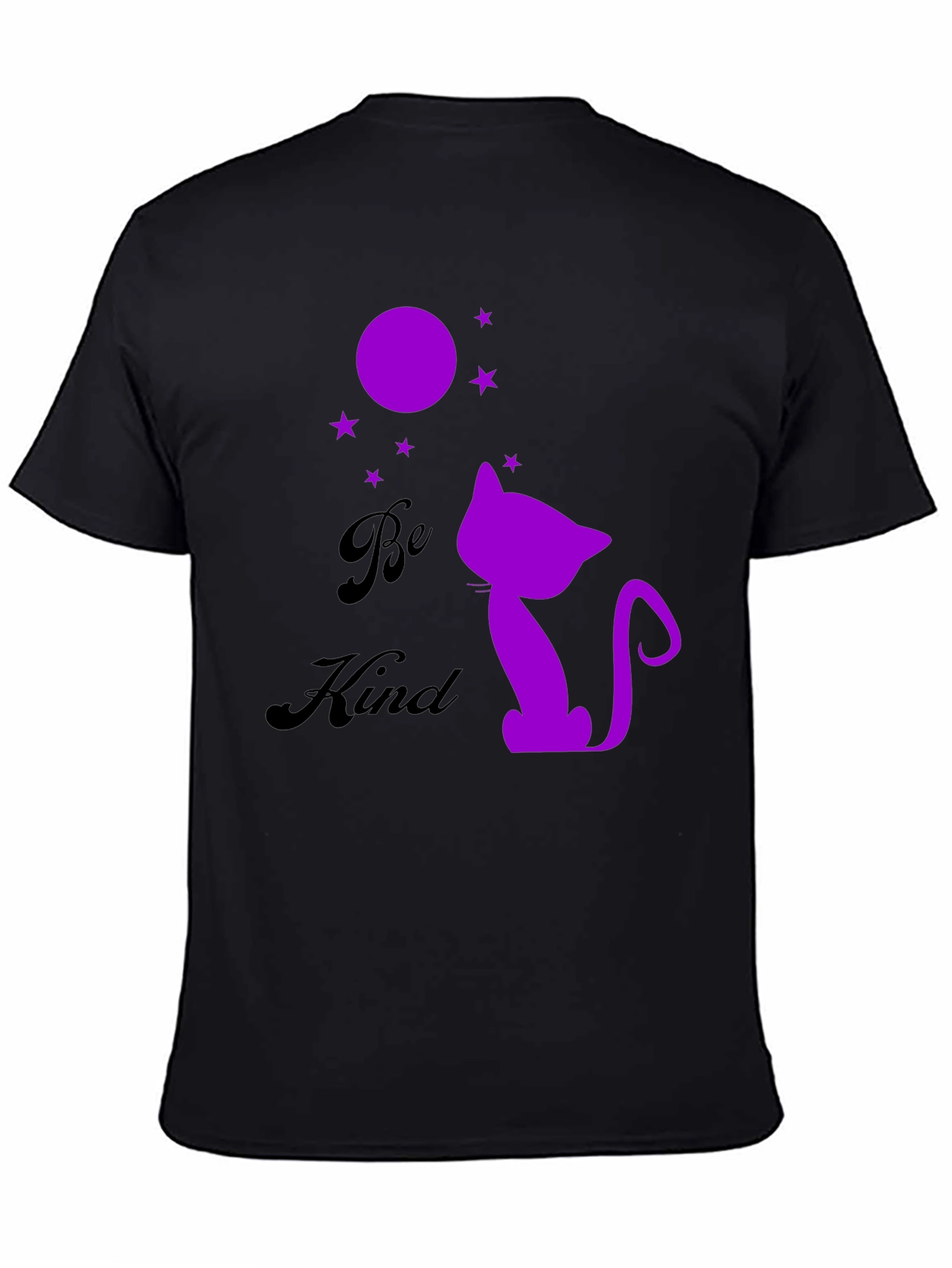 Be Kind Cat Silhouette Graphic Tee