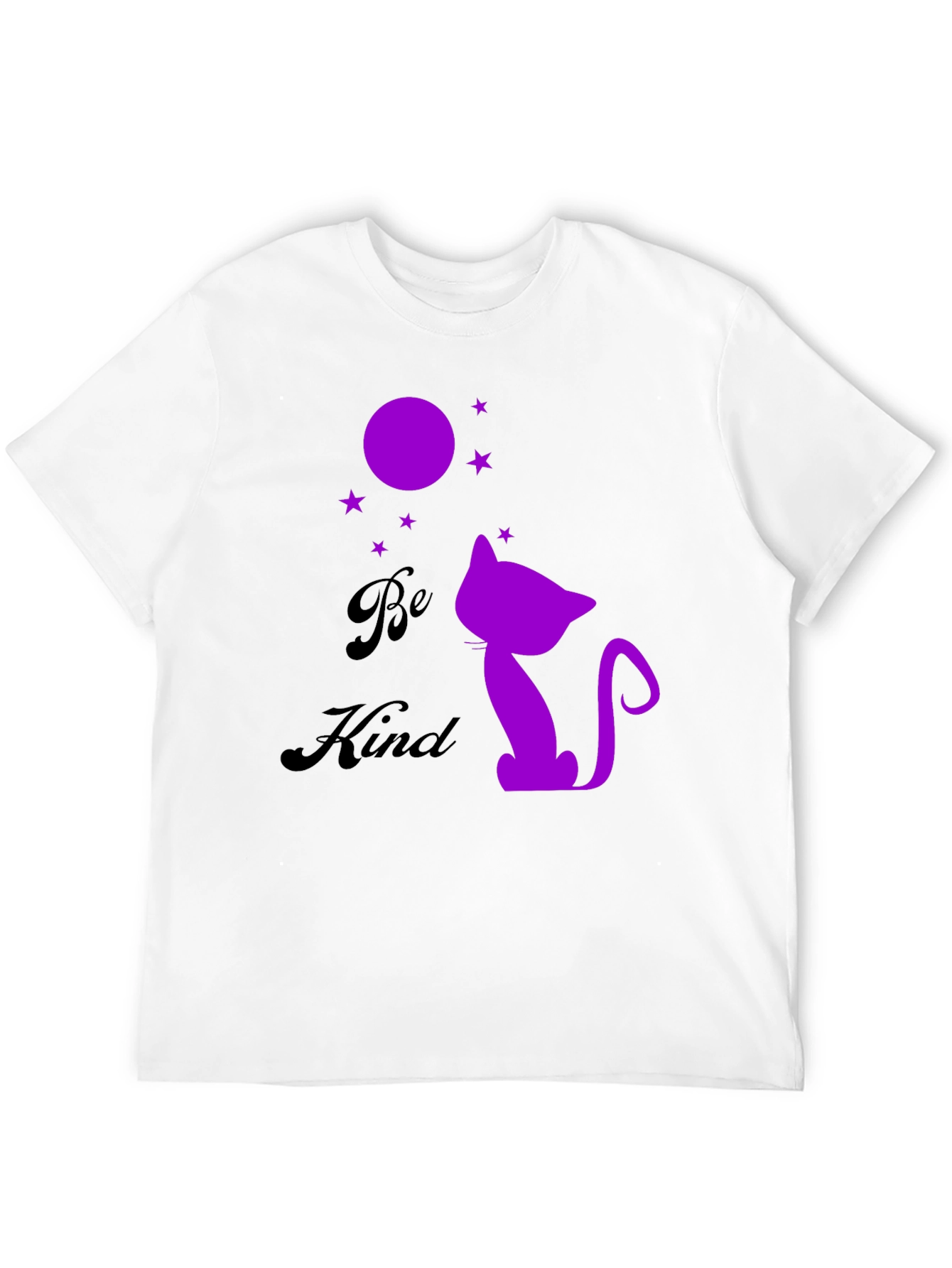Be Kind Cat Silhouette Graphic Tee