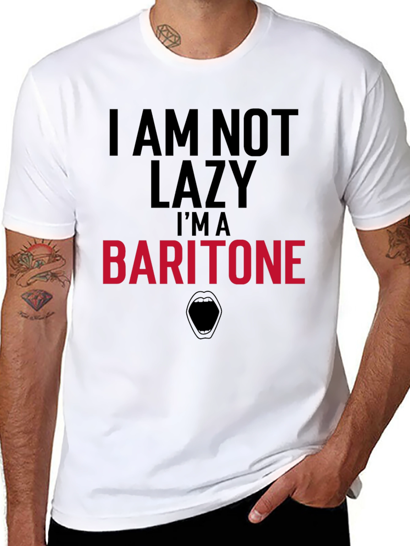 Baritone Musician T-Shirt - Im Not Lazy!