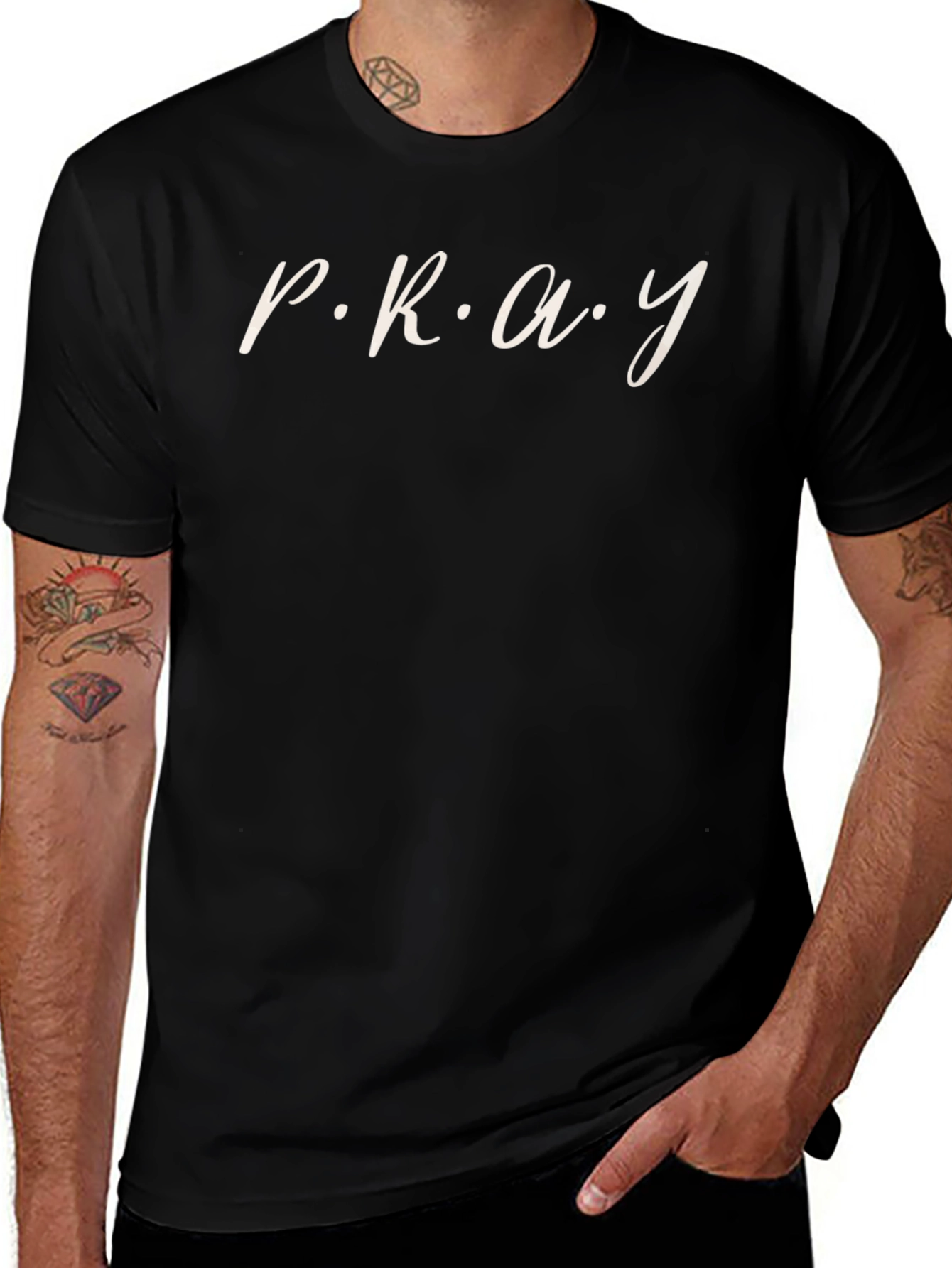 Pray Black T-Shirt - Faith Inspired Tee