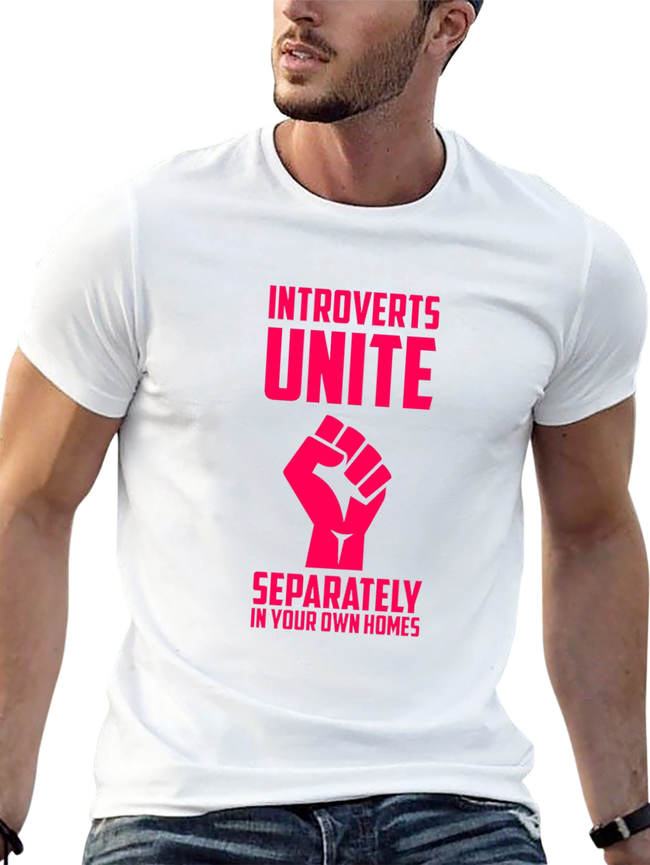 Introvert Unite T-Shirt - Funny Slogan Tee