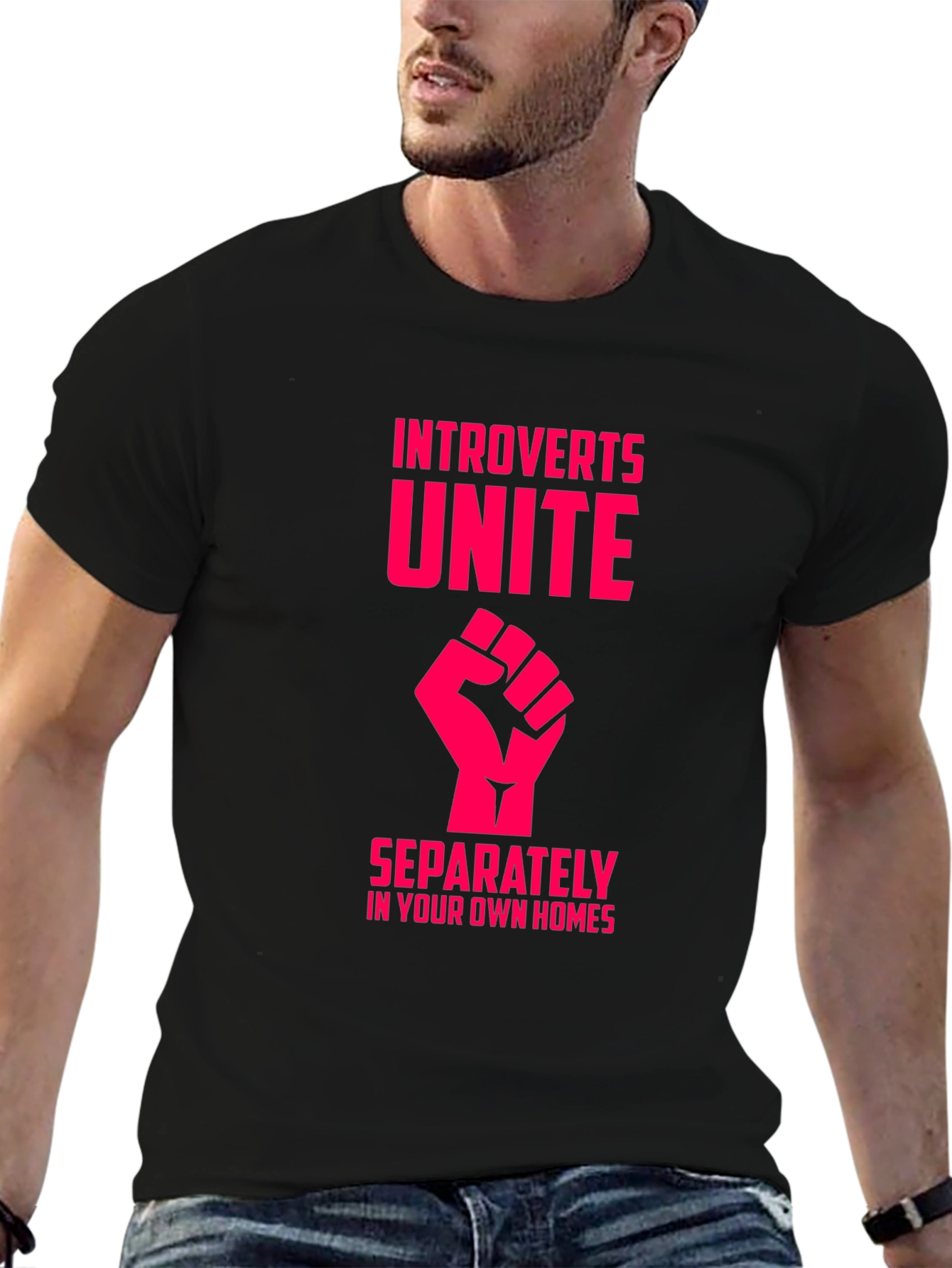 Introvert Unite T-Shirt - Funny Slogan Tee
