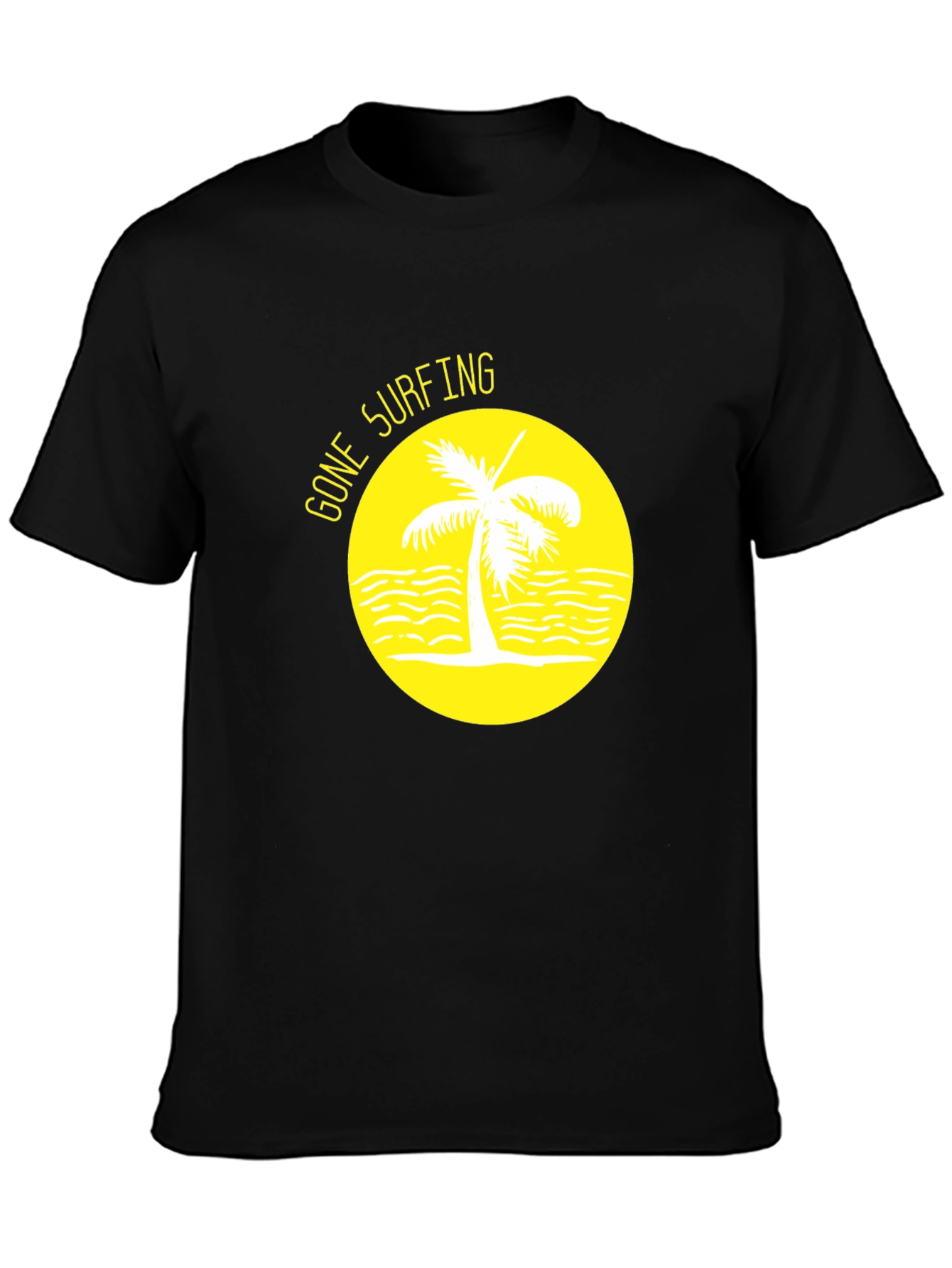 Gone Surfing Graphic Tee - Black